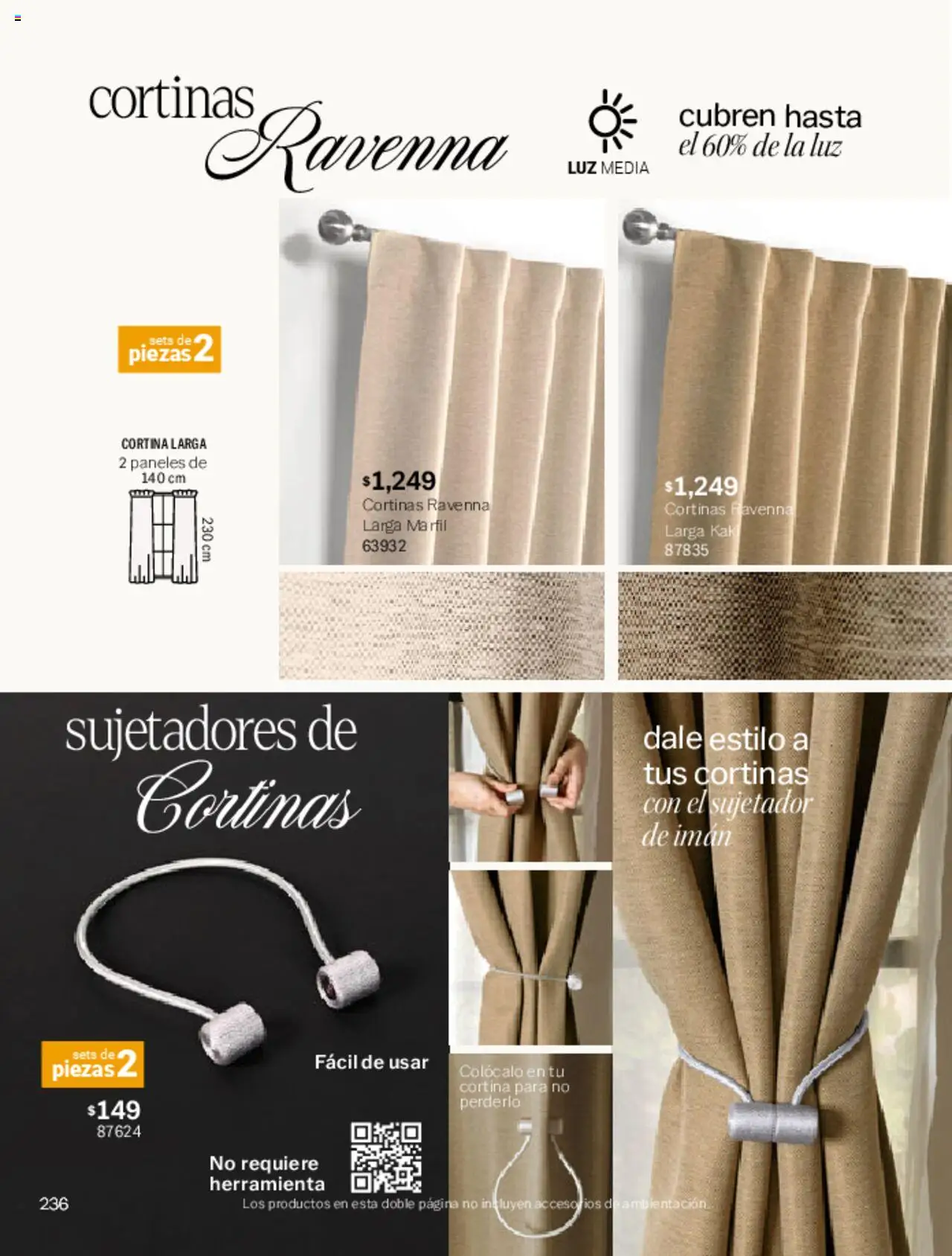 Nuevas ofertas de Vianney válidas en toda la República Mexicana desde el 07.03.2025. ¡Encuentra las mejores ofertas en Vianney catálogo Primavera! | Página: 240 | Productos: Imán, Cortinas