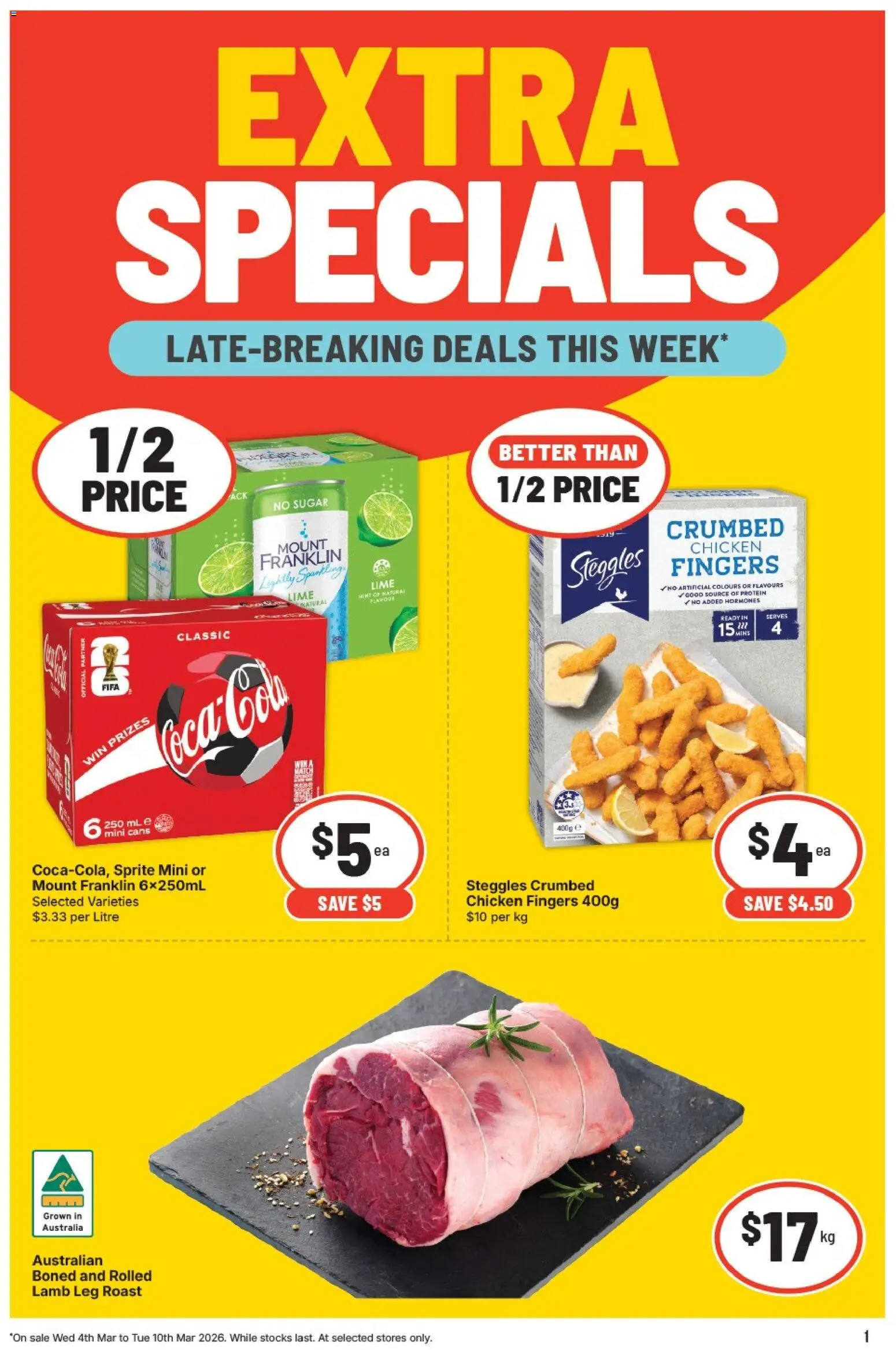 IGA catalogue - valid from 04.03.2026 | Page: 2 | Products: Cheese, Cream, Lemon, Peach