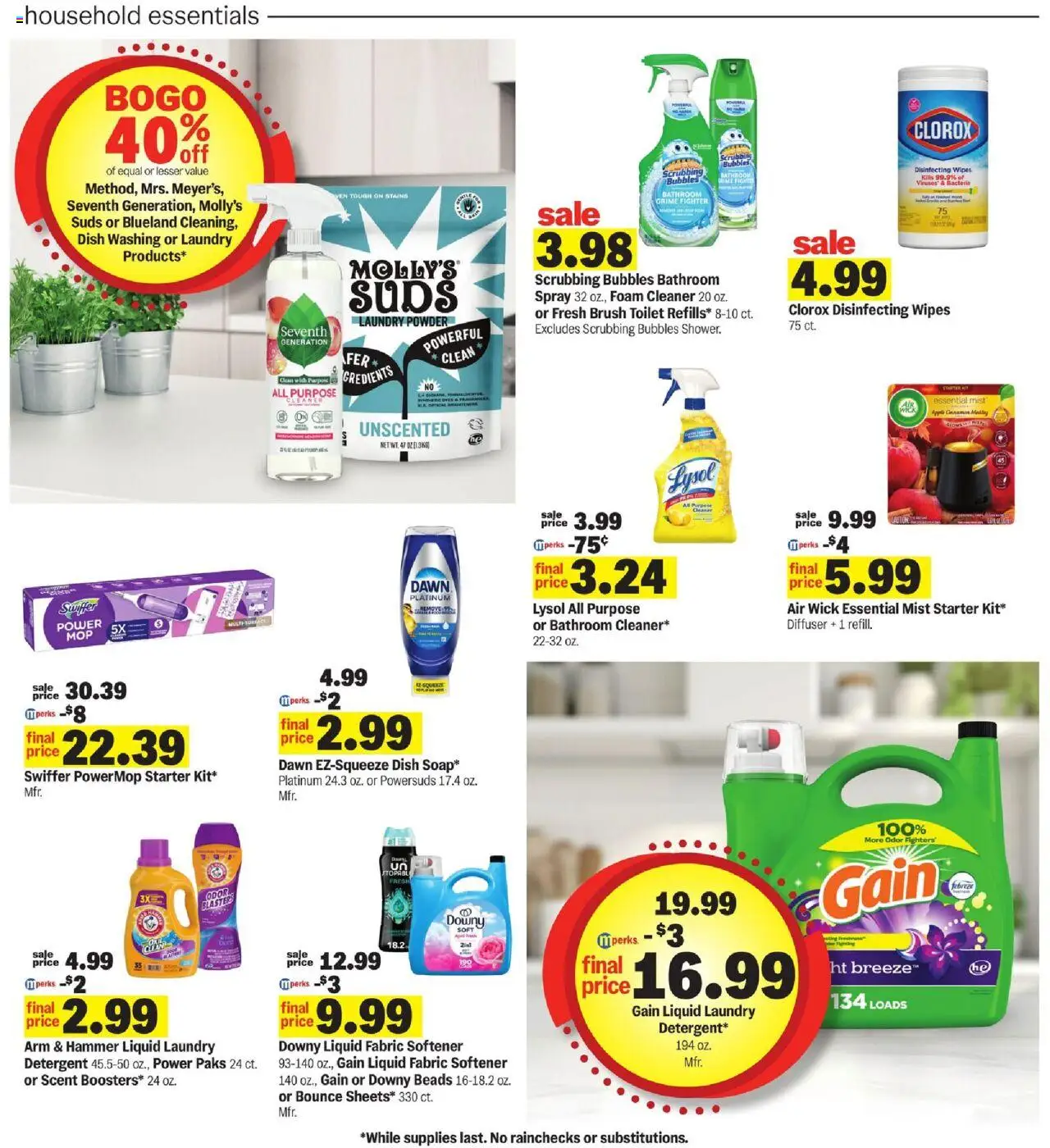 Meijer Weekly Ad - valid from 01.10.2025 | Page: 21 | Products: Brush, Hammer, Fabric softener, Starter