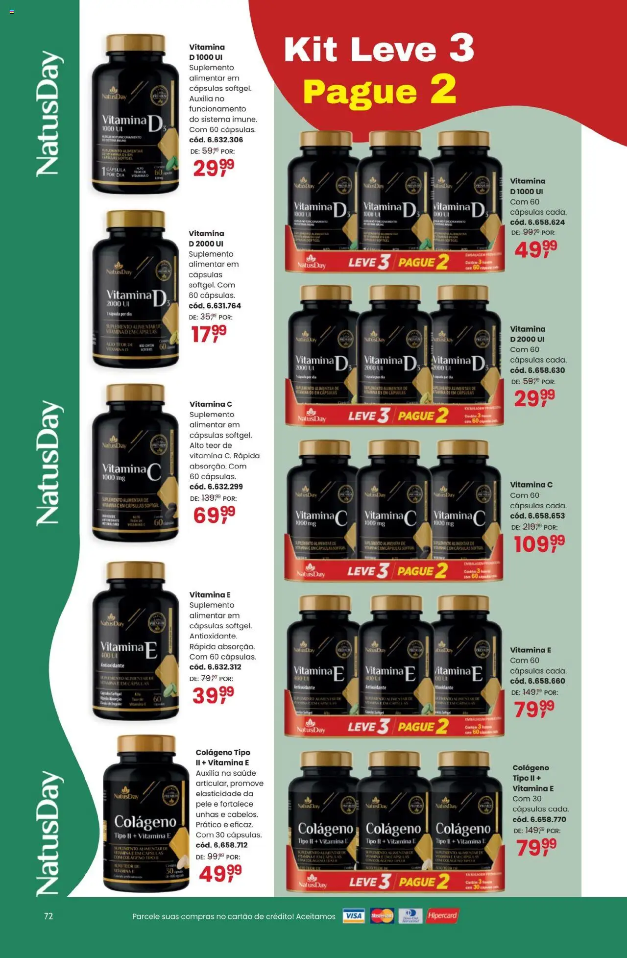 Quatro Estações Folheto - válido de 01.09.2025 | Página: 72 | Produtos: Colágeno, Vitamina d, Vitamina c