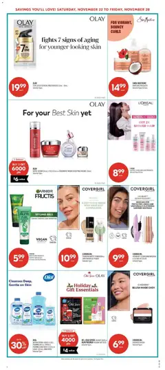Preview of Shoppers flyer / circulaire from shop Shoppers valid from 22.11.2025 | Page: 13 | Products: Blush, Mascara, Shampoo