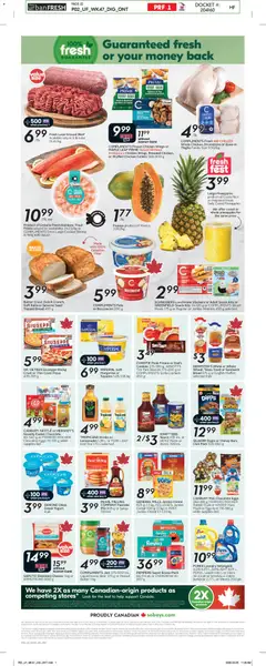 Preview of Sobeys - Weekly Flyer - Urban Fresh from shop Sobeys valid from 19.03.2026 | Page: 4 | Products: Beef, Chicken wings, Detergent, Butter