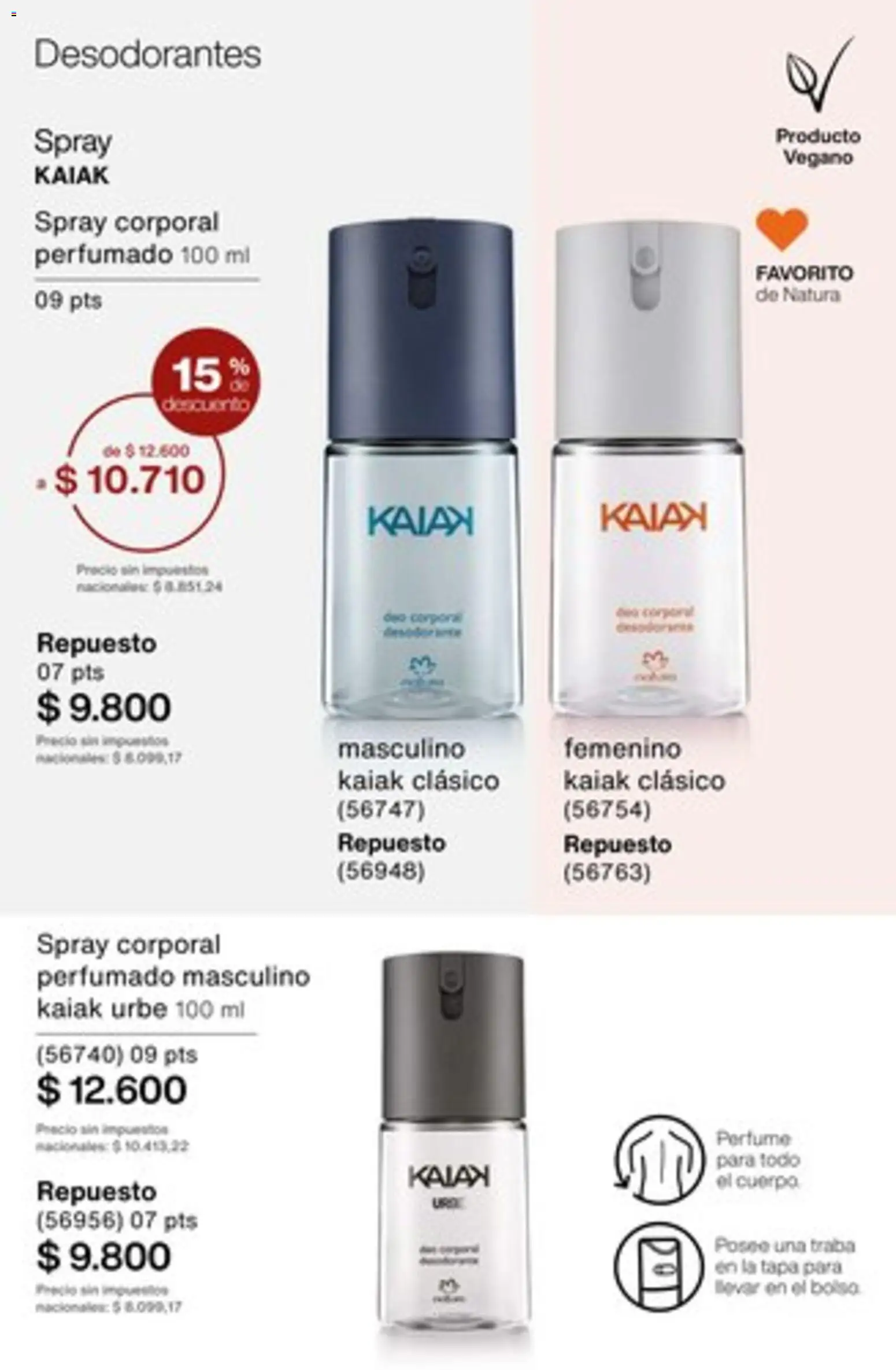 Catálogo Natura Ciclo 1/2026 │ válido desde el 04.12.2025 | Página: 211 | Productos: Perfume, Bolso