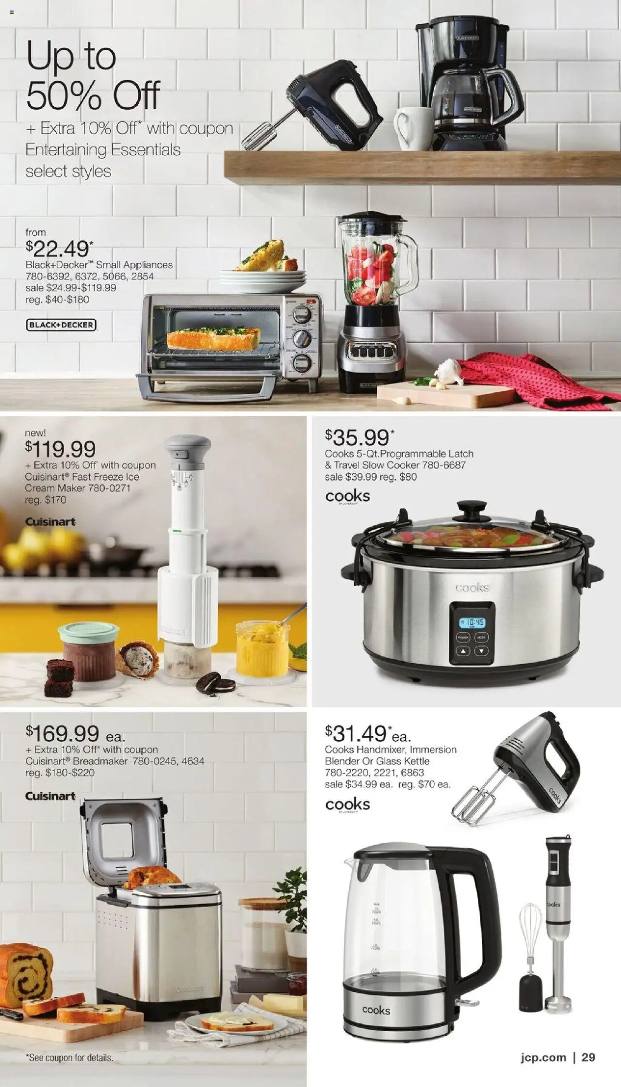 JCPenney Semi-Annual Home Sale - valid from 06.10.2025 | Page: 28 | Products: Cooker, Blender, Cream, Kettle