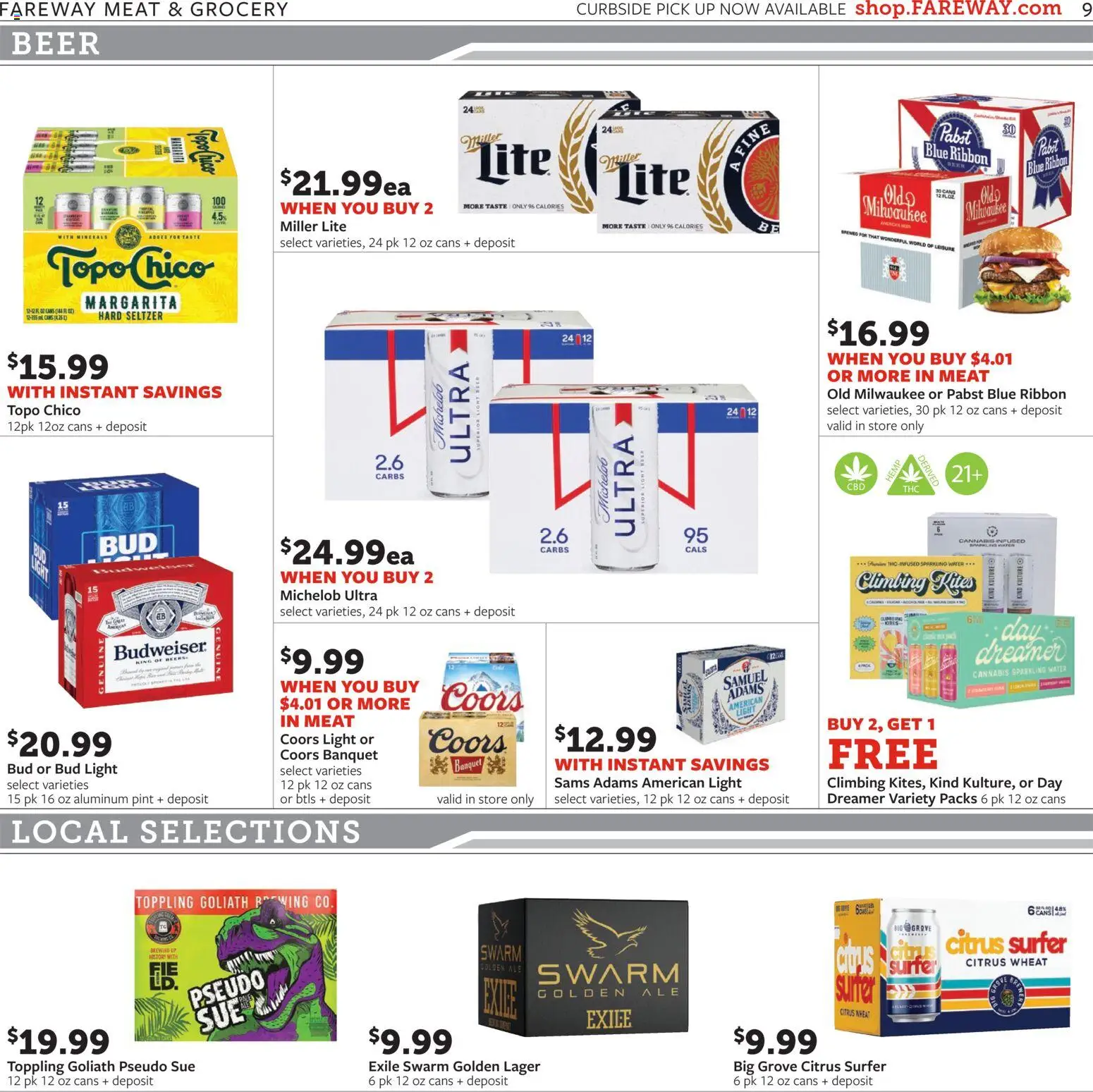 Fareway - Weekly Ad - valid from 26.01.2026 | Page: 9 | Products: Beer, Water