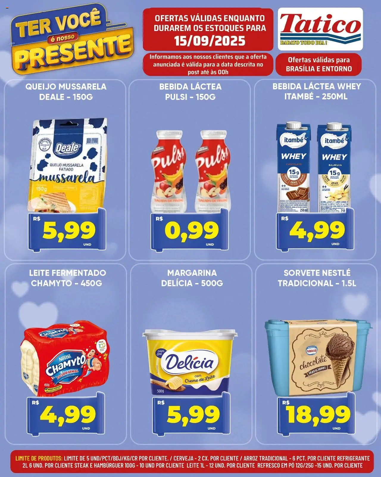 Tatico Folheto - válido de 15.09.2025 | Página: 8 | Produtos: Pó, Leite, Arroz, Salada