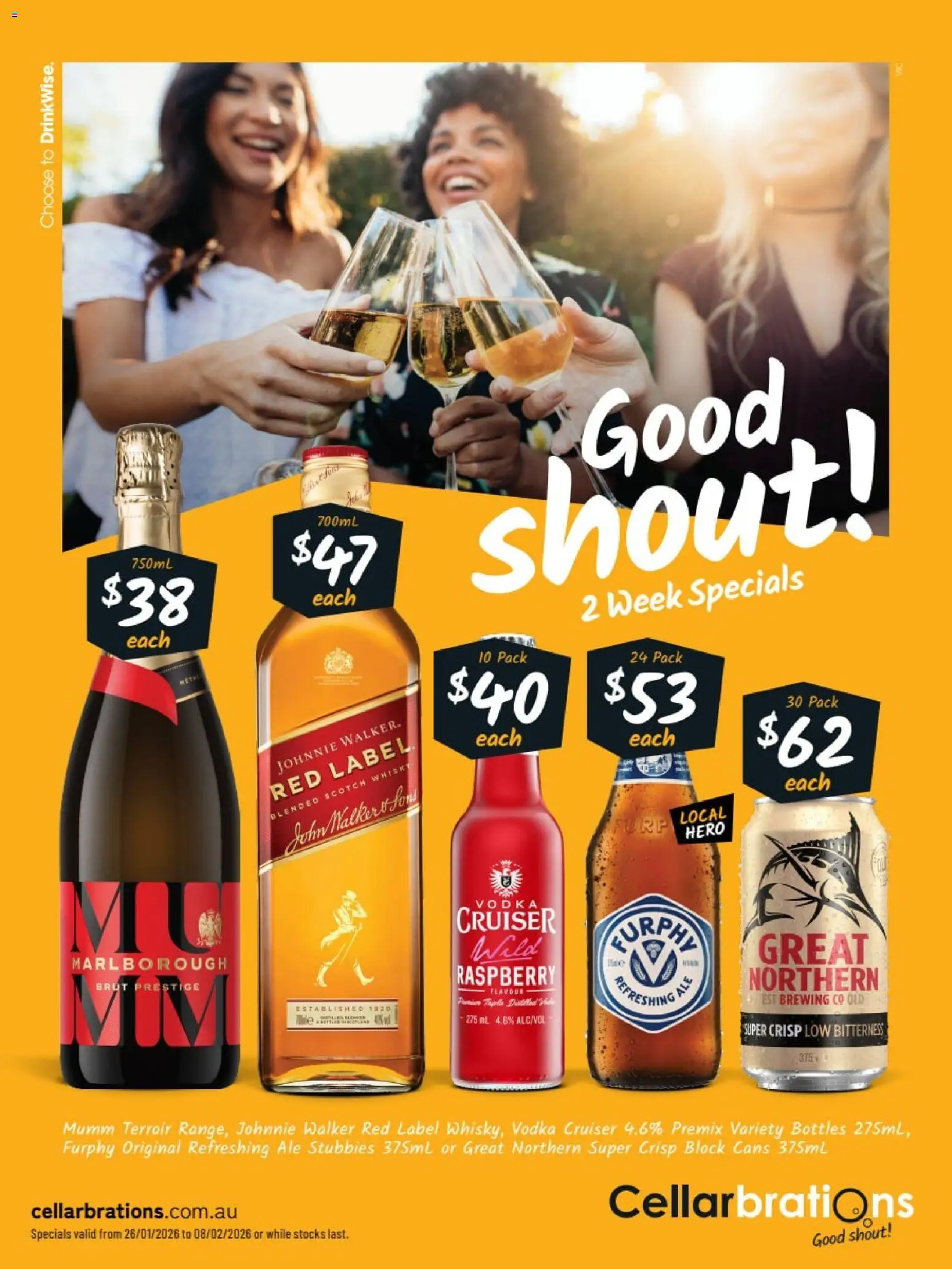 Cellarbrations catalogue - valid from 26.01.2026 | Page: 1 | Products: Vodka, Scotch, Raspberry