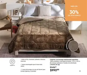 Nuevas ofertas de AVON válidas en toda la República Mexicana desde el 09.08.2025. ¡Encuentra las mejores ofertas en Cobertor con borrega matrimonial capuchino, 100% poliéster y borrega al interior. 2.10 x 2.20 m. No incluye sábanas ni fundas de almohada.! | Página: 95 | Productos: Cobertor, Sabanas