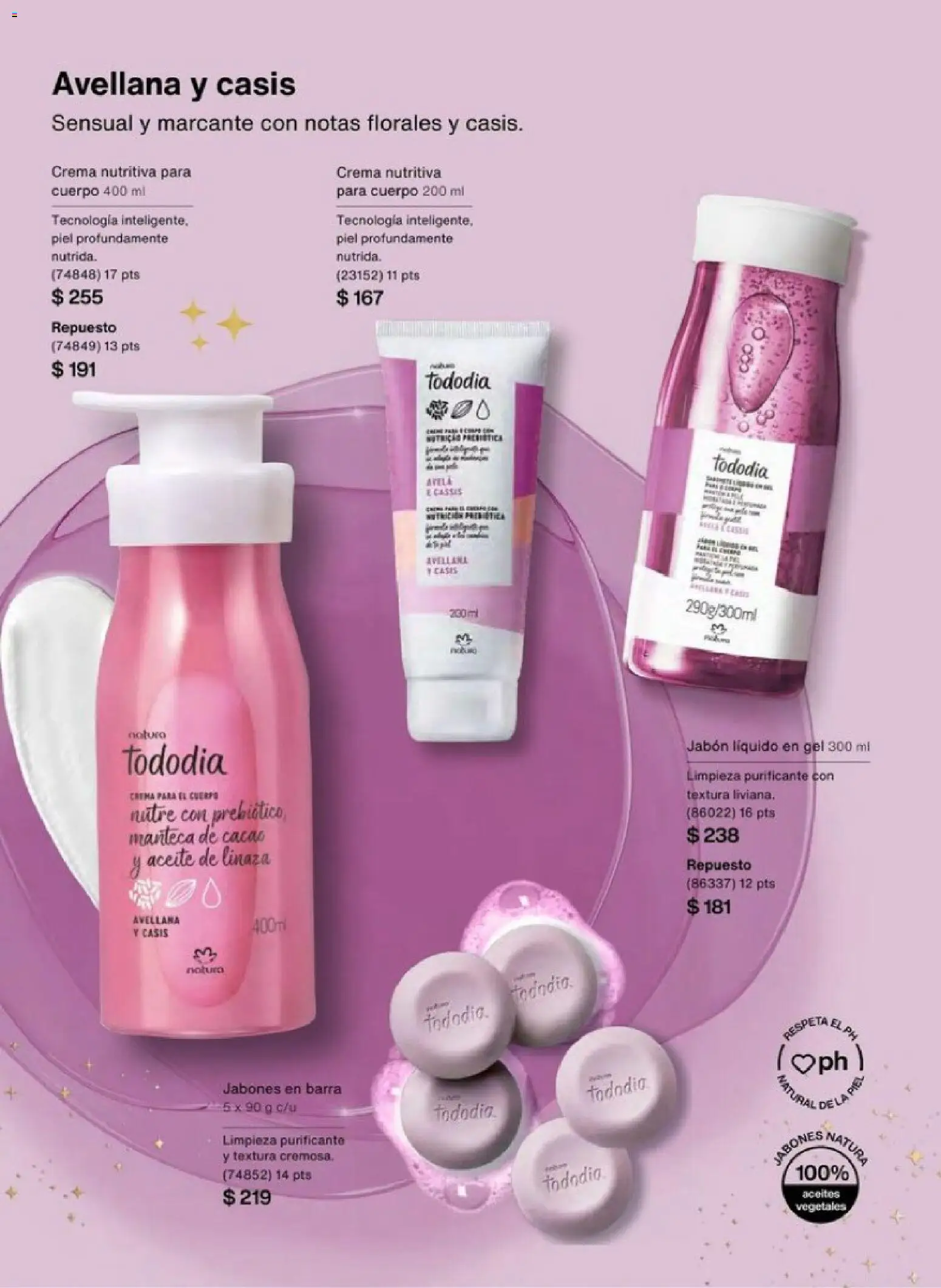 Nuevas ofertas de Natura válidas en toda la República Mexicana desde el 01.12.2025. ¡Encuentra las mejores ofertas en Natura campaña 18 2025! | Página: 132 | Productos: Jabón líquido, Crema, Aceite, Barra