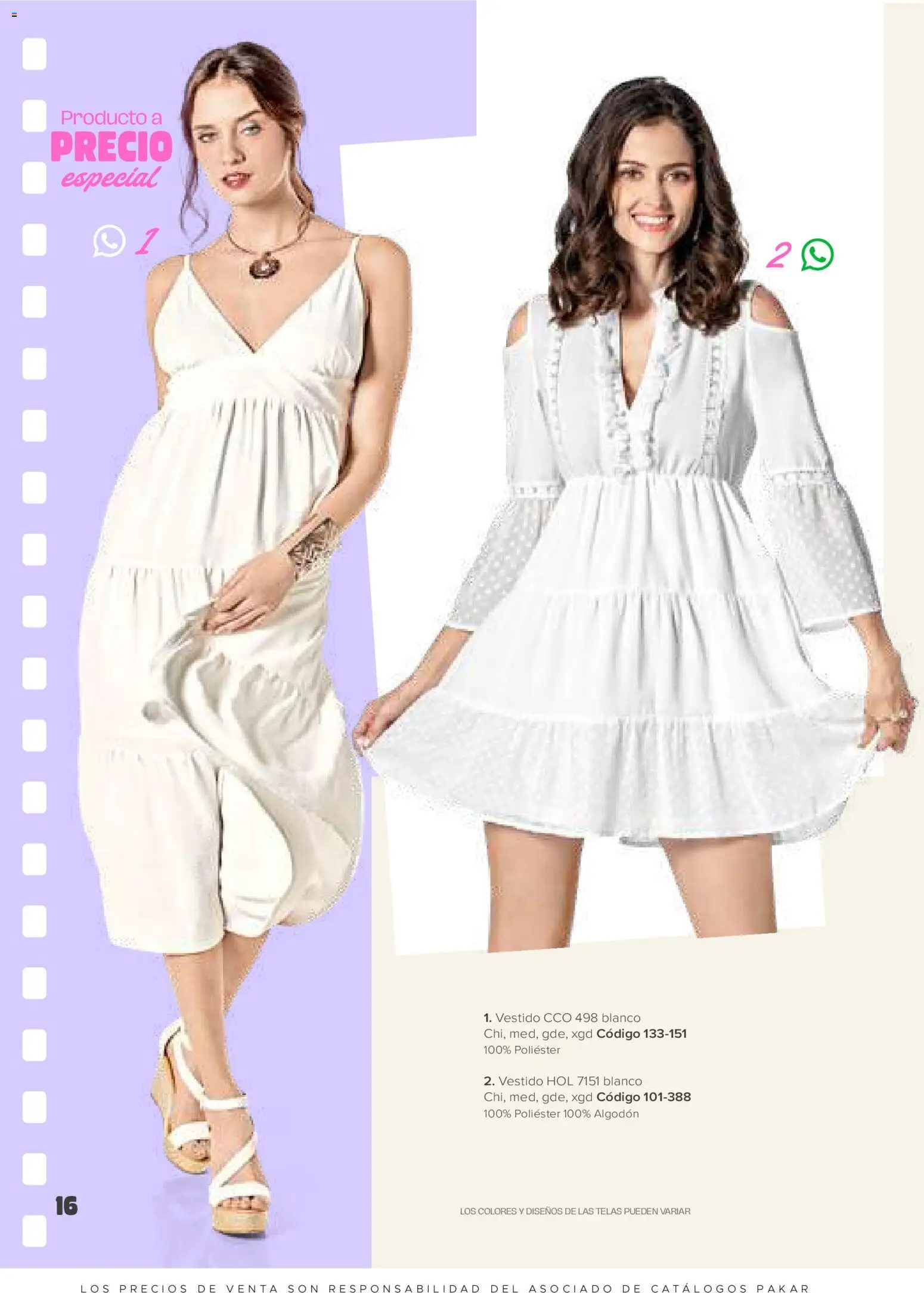 Nuevas ofertas de SC Pakar válidas en toda la República Mexicana desde el 30.01.2026. ¡Encuentra las mejores ofertas en SC Pakar catálogo Ropa! | Página: 16 | Productos: Algodón, Vestido