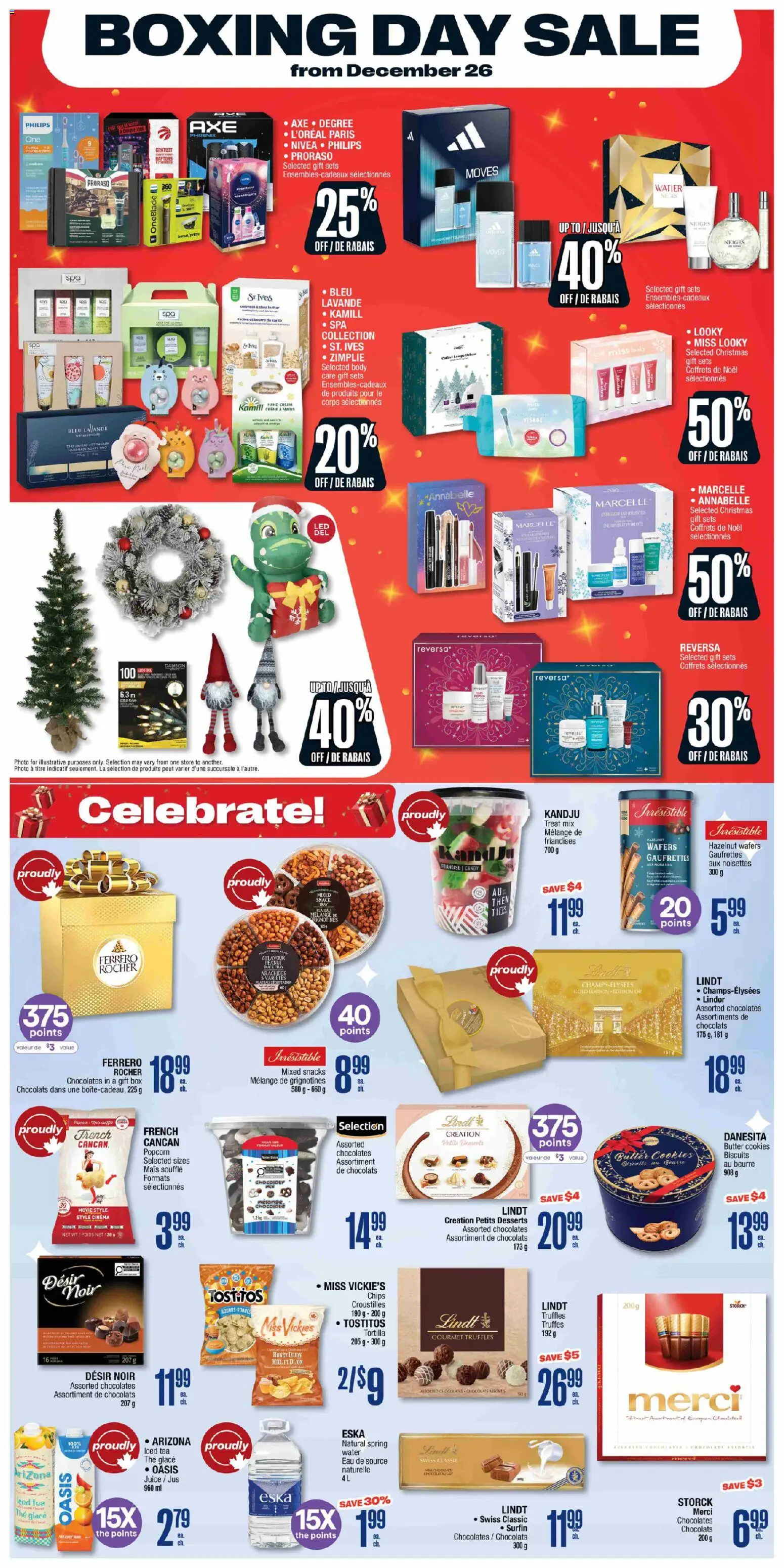 Jean Coutu flyer valid from 25.12.2025 | Page: 3 | Products: Chips, Cream, Box, Chocolate