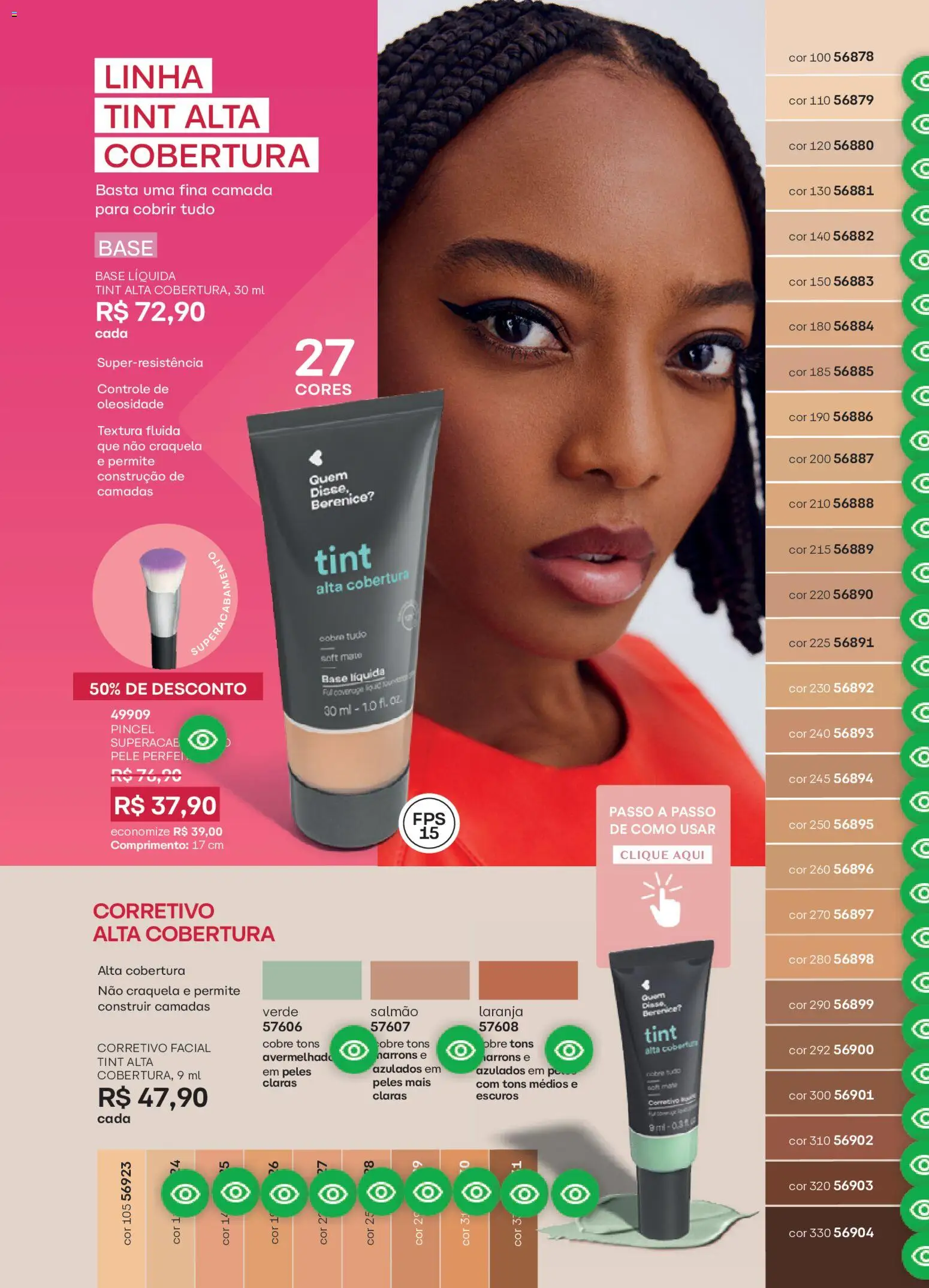 O Boticário Folheto - válido de 26.12.2025 | Página: 147 | Produtos: Corretivo, Pincel, Salmão, Base