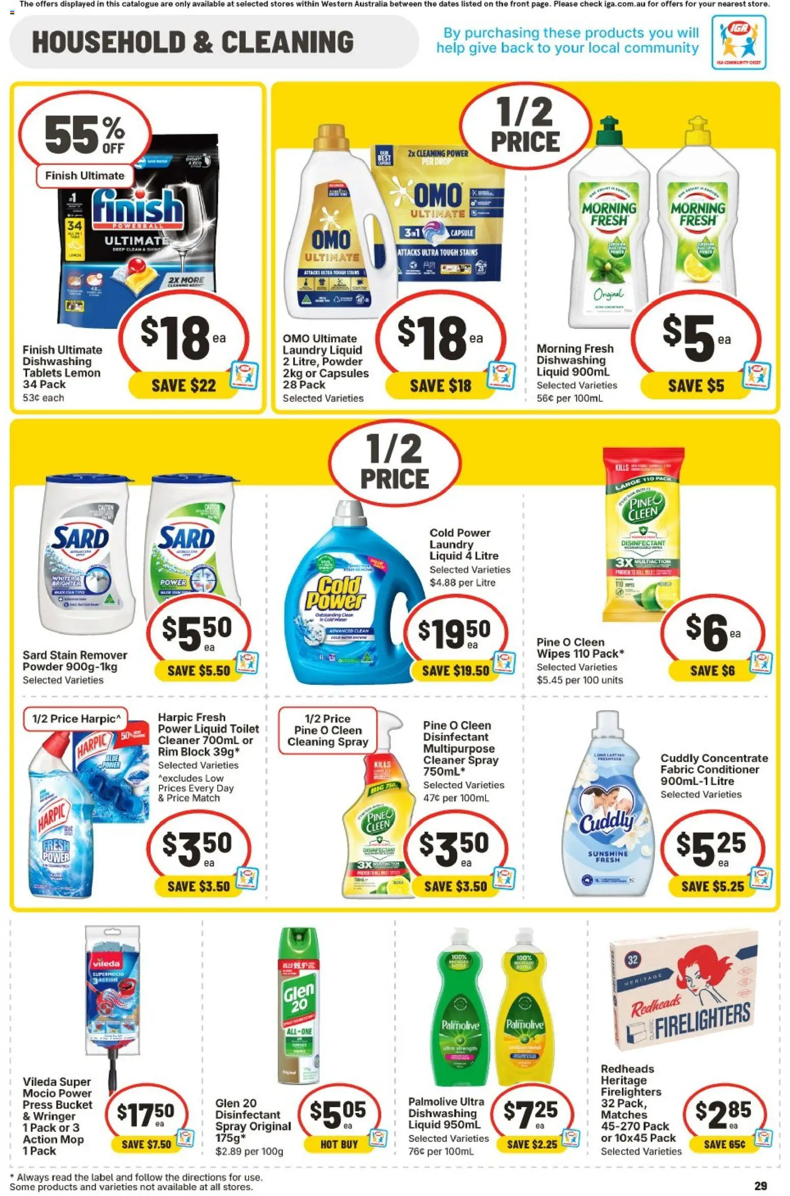 IGA catalogue - valid from 11.03.2026 | Page: 29 | Products: Bucket, Powder, Mop, Tablets
