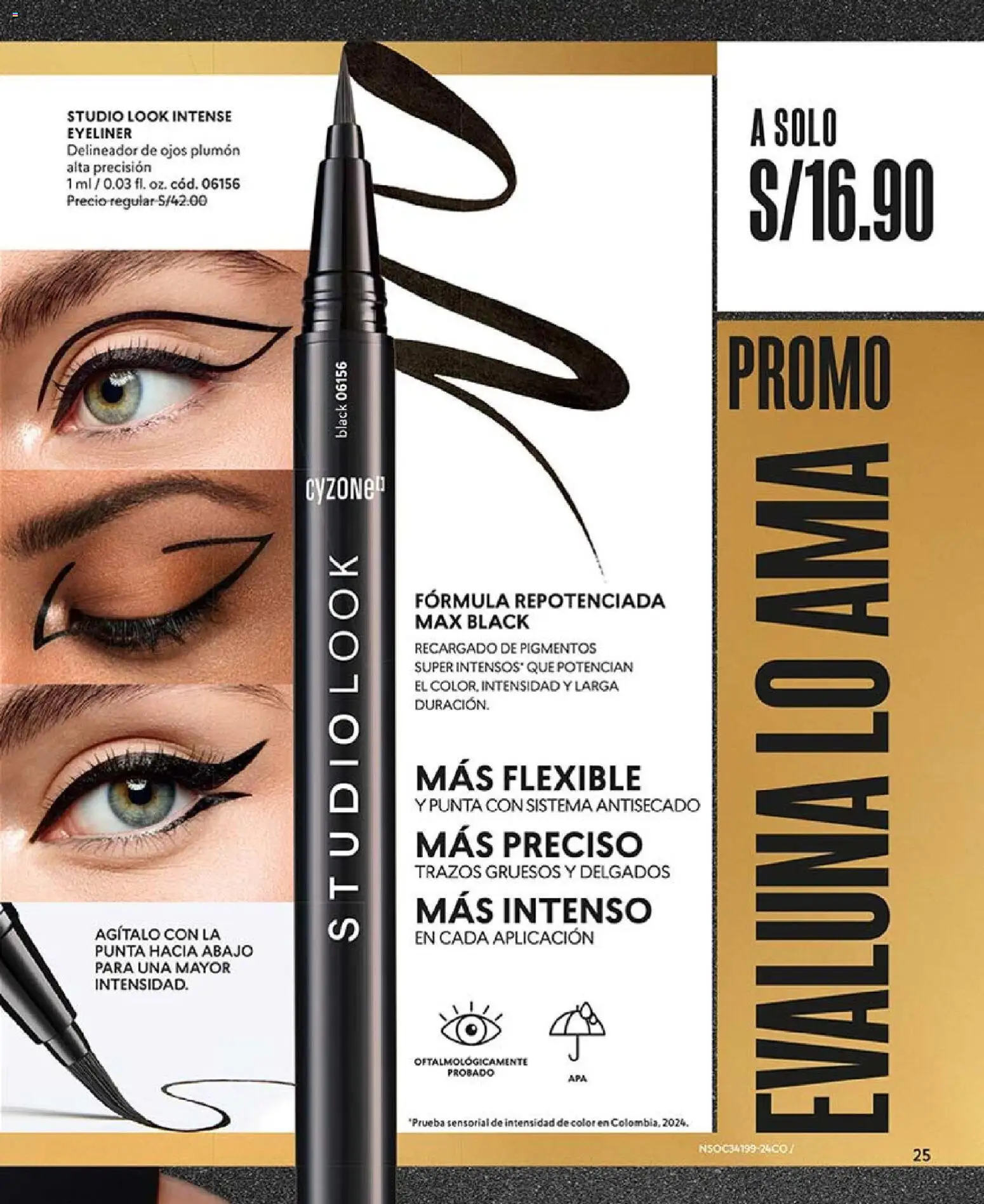 Catálogo CyZone válido desde 14.11.2025 | Página: 25 | Productos: Delineador de ojos, Delineador