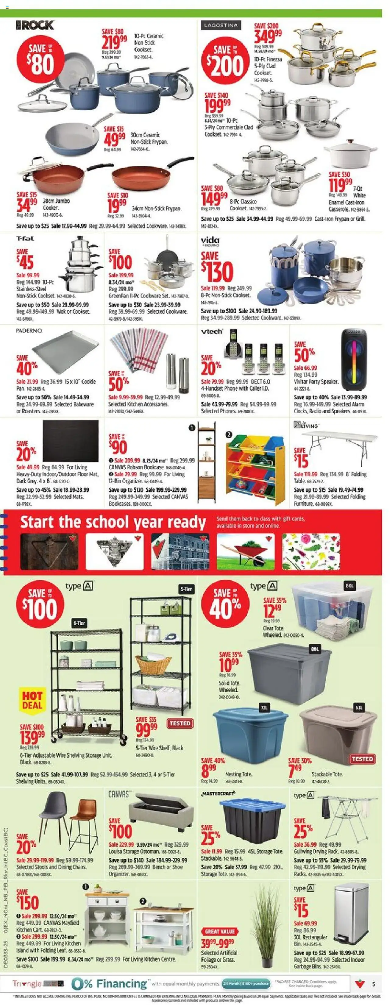 Canadian Tire flyer valid from 07.08.2025 | Page: 8 | Products: Phone, Radio, Cooker