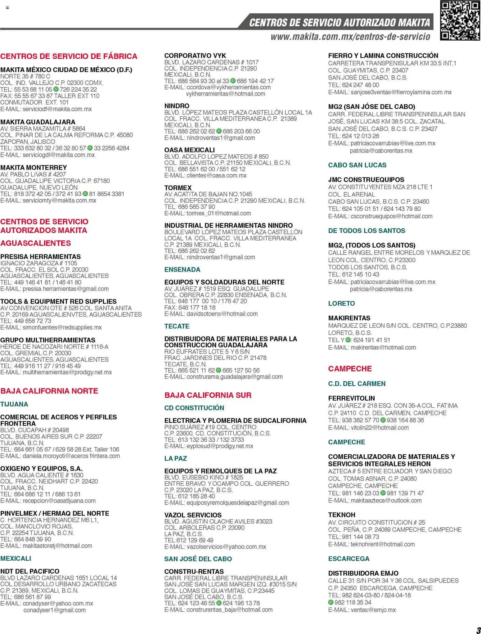 Nuevas ofertas de Makita válidas en toda la República Mexicana desde el 01.01.2024. ¡Encuentra las mejores ofertas en Makita catálogo General! | Página: 3 | Productos: Agua, Sierra