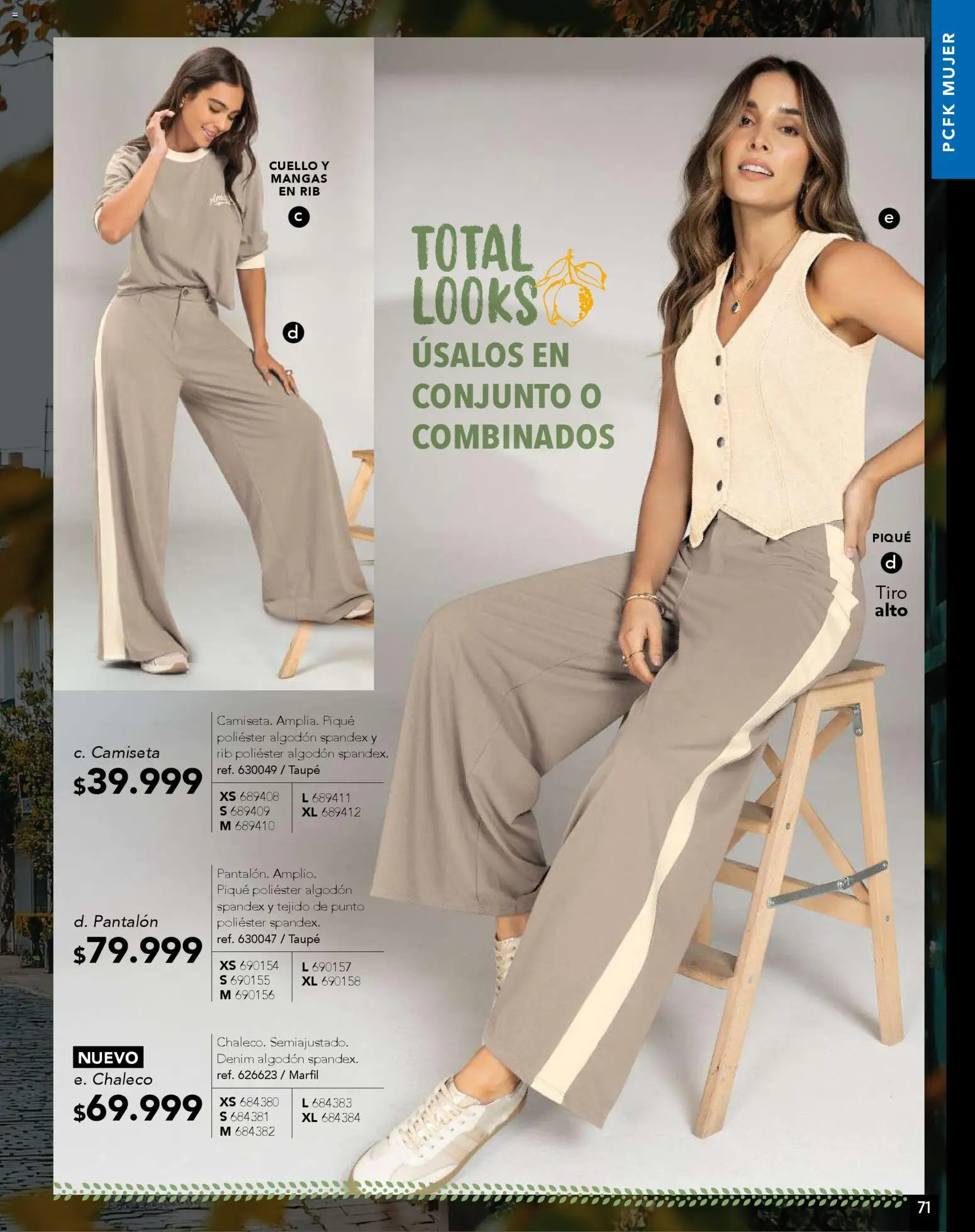Pacifika revista - valida desde el 01.11.2025 | Página: 71 | Productos: Camiseta, Conjunto, Cuello, Chaleco