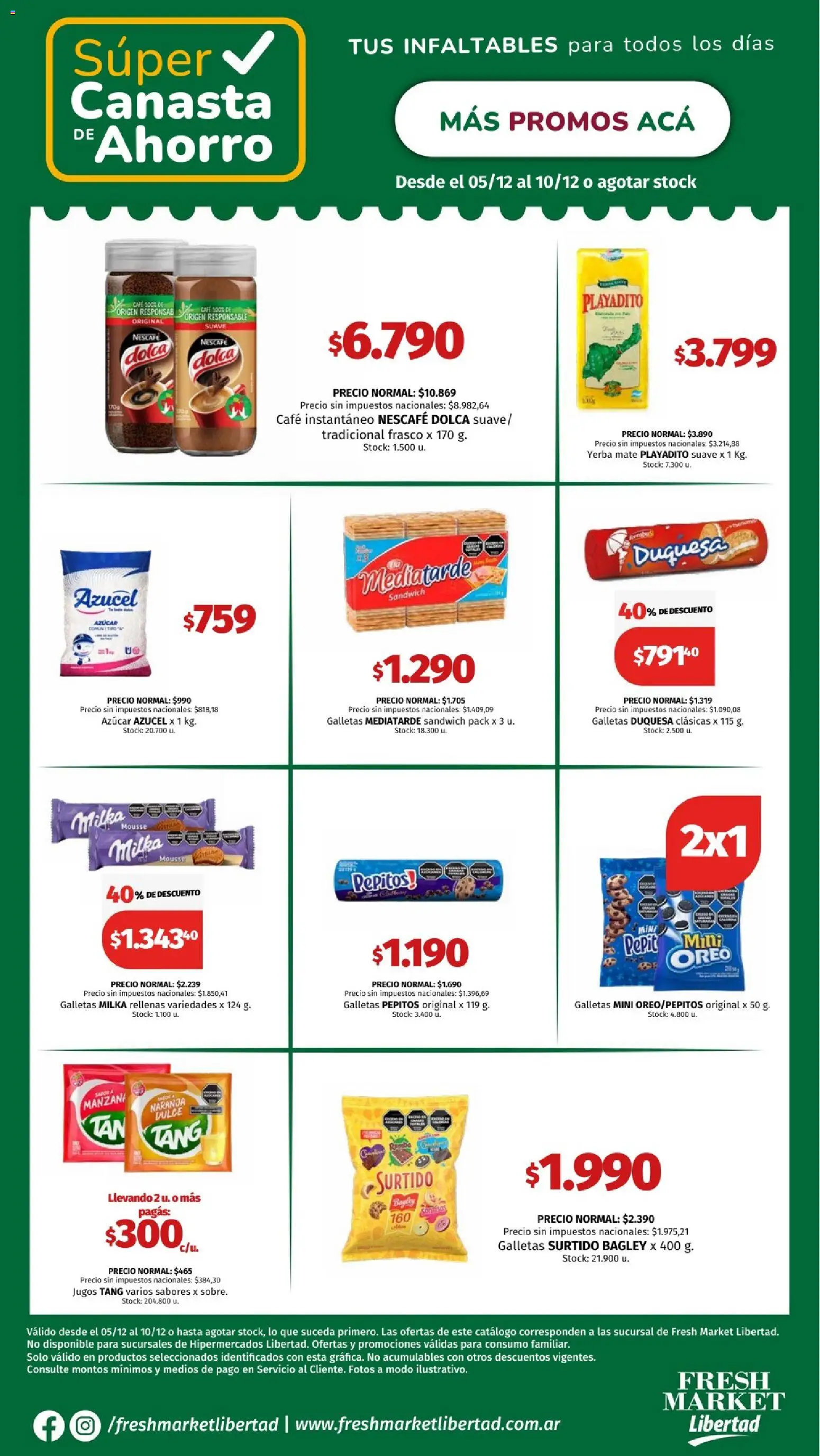 Hipermercado Libertad catálogo │ válido desde el 05.12.2025 | Página: 3 | Productos: Yerba, Mousse, Frasco, Galletas