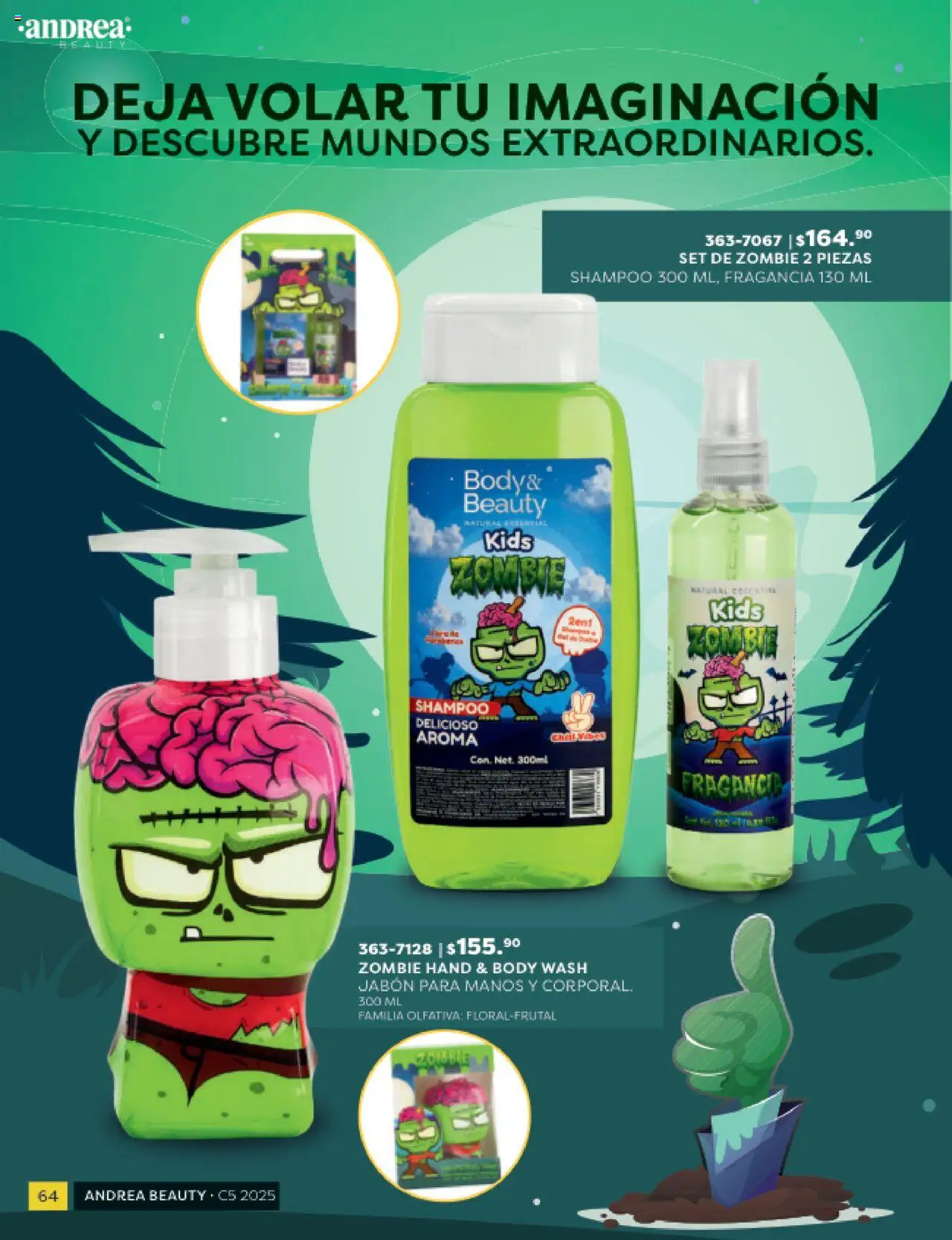 Nuevas ofertas de Andrea válidas en toda la República Mexicana desde el 24.08.2025. ¡Encuentra las mejores ofertas en Andrea - Catálogo Beauty Campaña 5! | Página: 64 | Productos: Body, Fragancia, Jabón