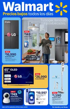 Vista previa de Walmart - Folleto Hogar , nuevo folleto de la tienda, válido en México a partir del 17.09.2025