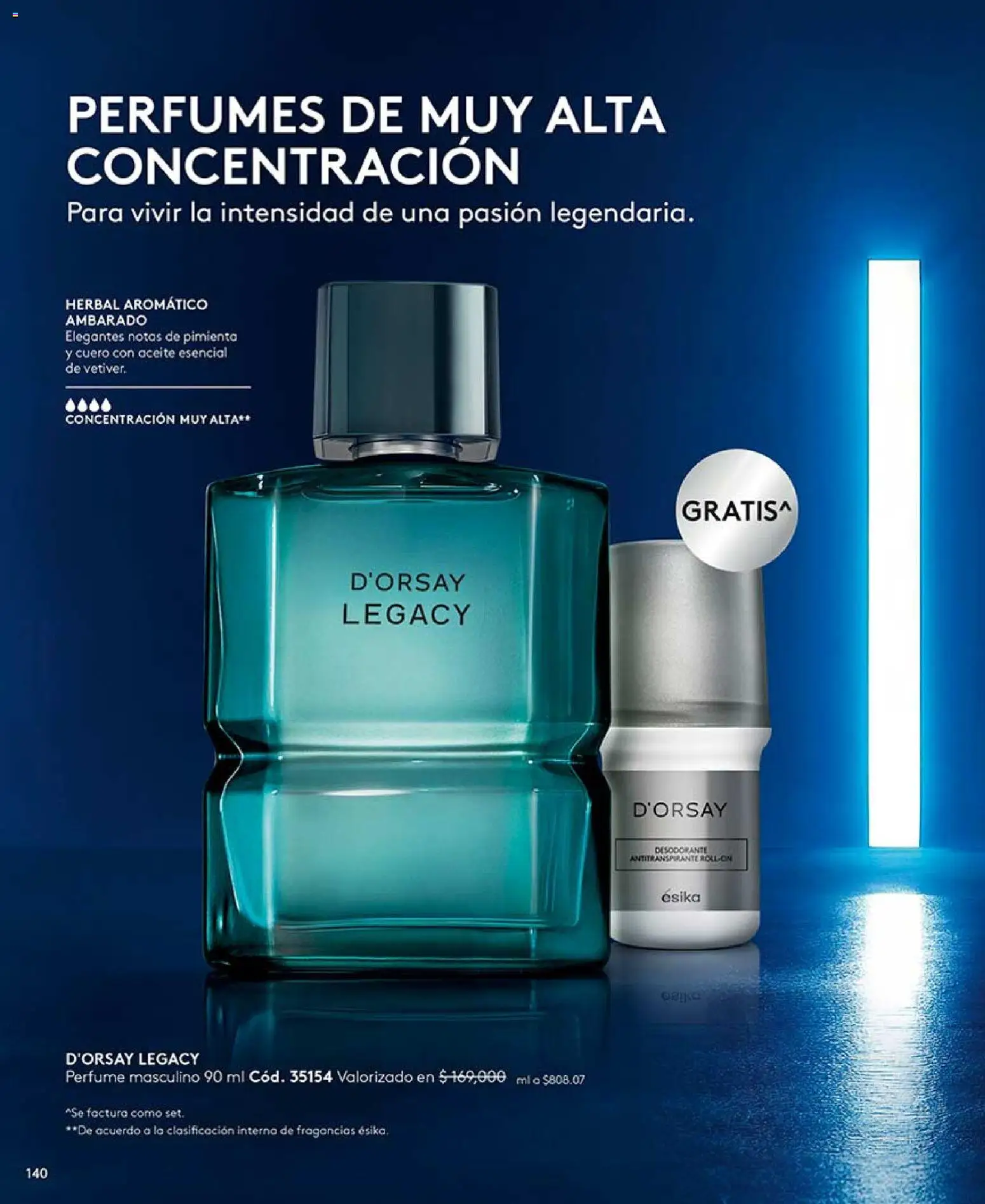 Ésika revista - valida desde el 15.04.2026 | Página: 140 | Productos: Perfume, Desodorante, Antitranspirante, Aceite