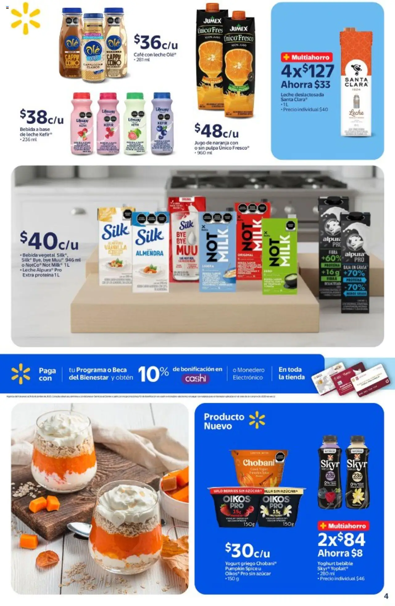 Nuevas ofertas de Walmart válidas en toda la República Mexicana desde el 14.10.2025. ¡Encuentra las mejores ofertas en Walmart - Folleto! | Página: 4 | Productos: Azúcar, Monedero, Café, Almendra