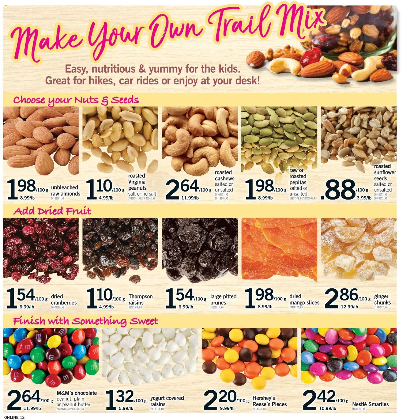 Fortinos flyer valid from 19.02.2026 | Page: 12 | Products: Nuts, Butter, Yogurt, Chocolate