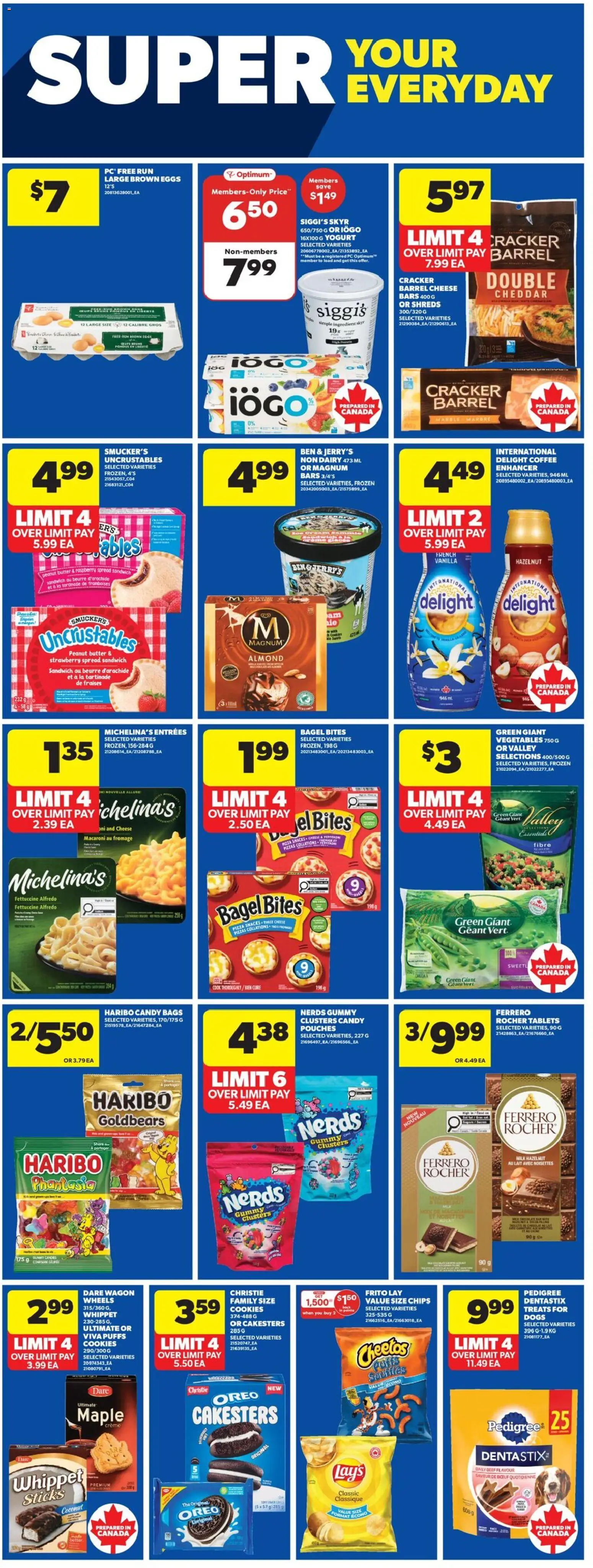 Real Canadian Superstore flyer valid from 22.01.2026 | Page: 19 | Products: Cookies, Cheese, Coffee, Pizza
