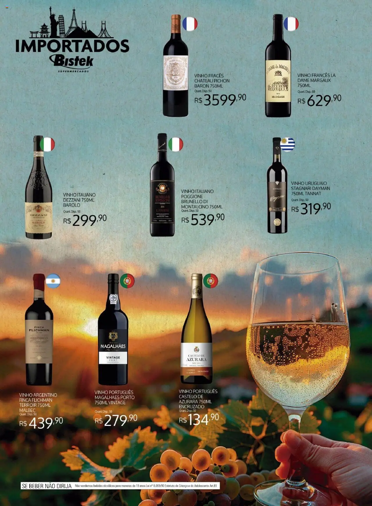 Bistek Supermercados Folheto - válido de 01.10.2025 | Página: 8 | Produtos: Vinho