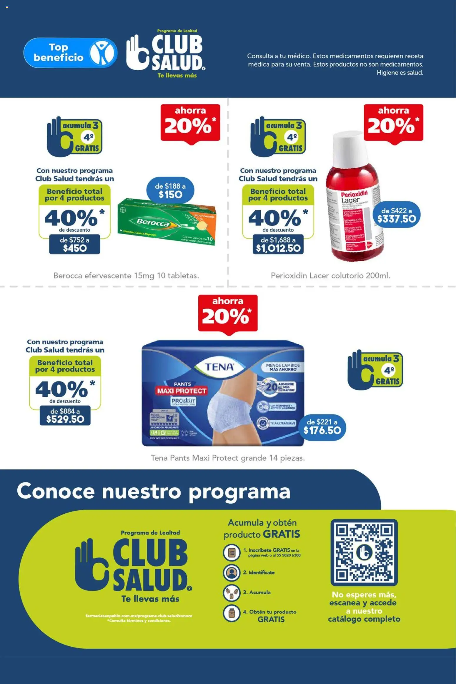 Nuevas ofertas de Farmacia San Pablo válidas en toda la República Mexicana desde el 22.03.2026. ¡Encuentra las mejores ofertas en Farmacia San Pablo catálogo! | Página: 14 | Productos: Té, Caja, Pants