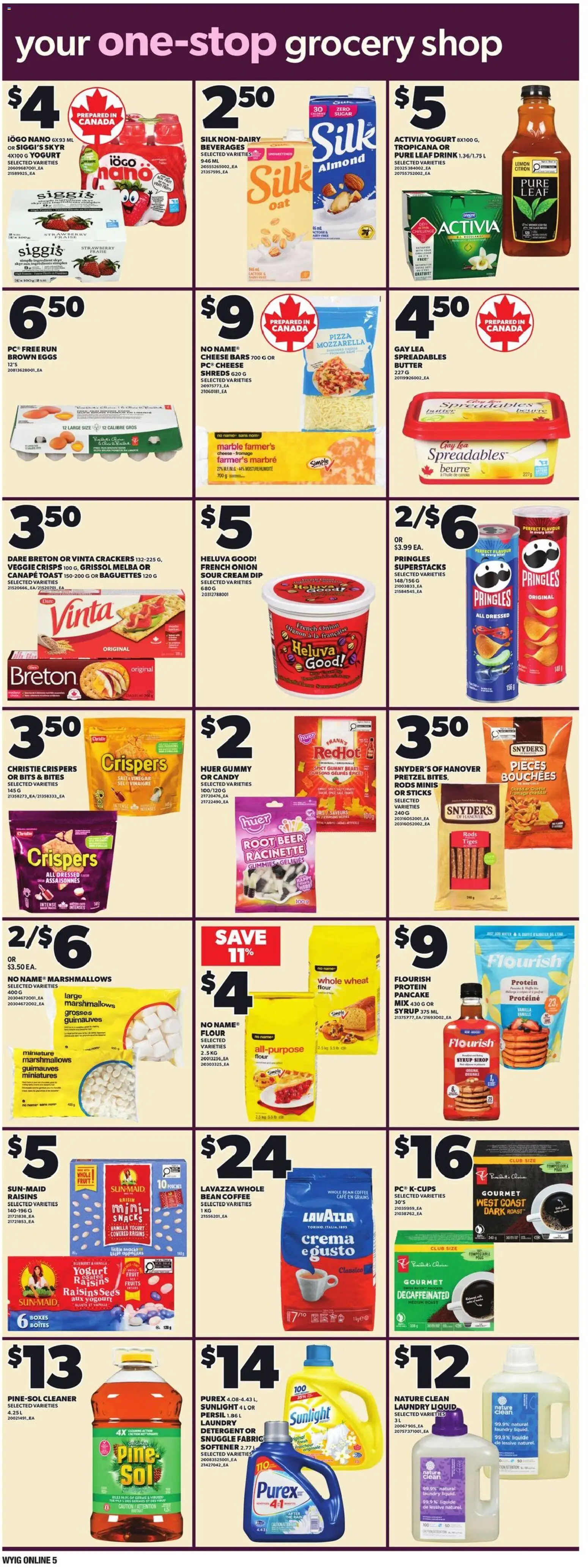 Loblaws flyer valid from 30.04.2026 | Page: 11 | Products: Butter, Cheese, Pizza, Beer