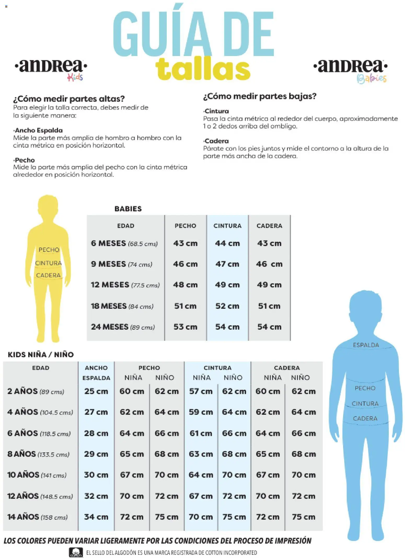 Nuevas ofertas de Andrea válidas en toda la República Mexicana desde el 25.01.2026. ¡Encuentra las mejores ofertas en Andrea catálogo Infantil! | Página: 109 | Productos: Contorno, Algodón, Cinta, Cinta métrica