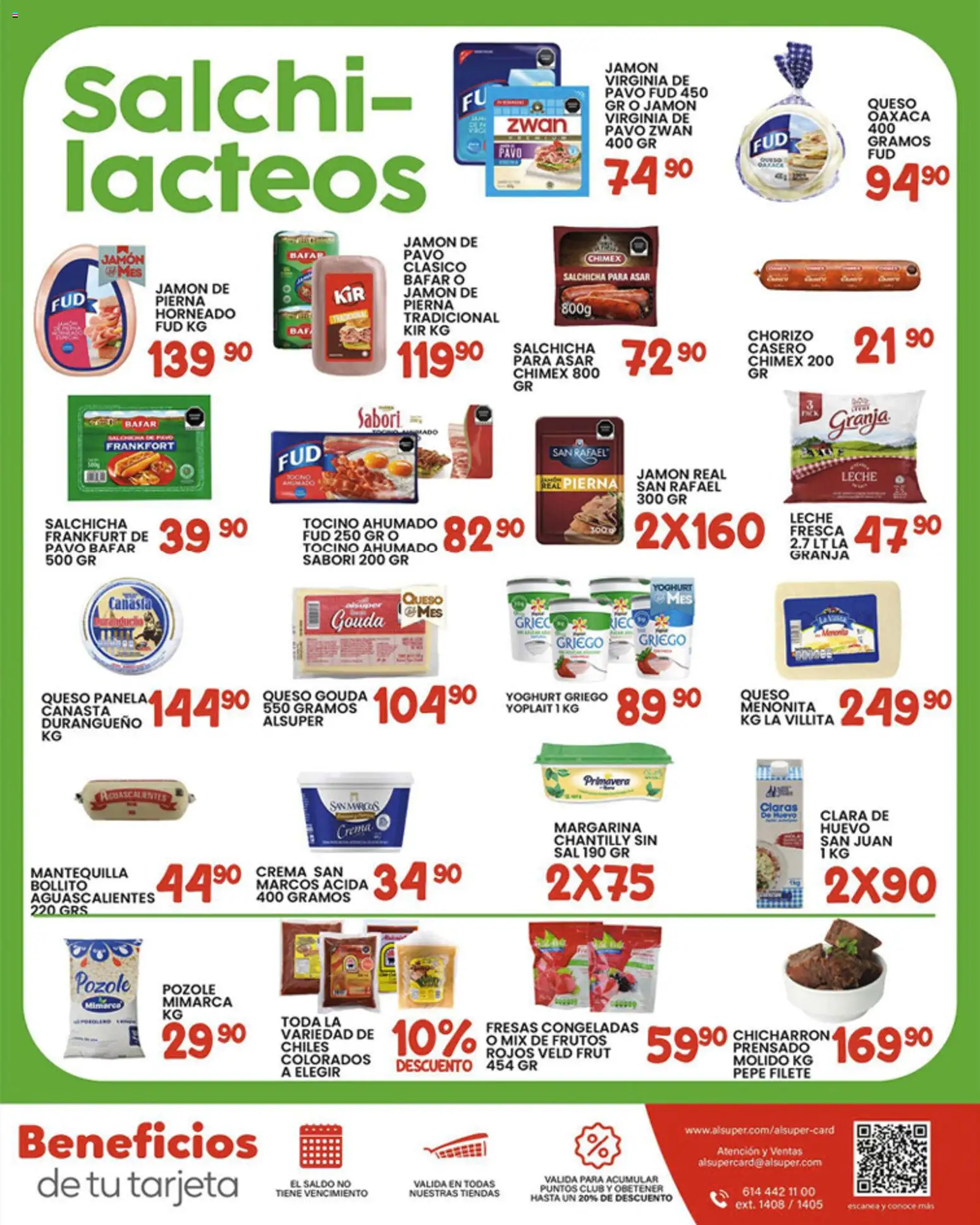 Nuevas ofertas de Alsuper válidas en toda la República Mexicana desde el 23.01.2026. ¡Encuentra las mejores ofertas en Alsuper folleto Zacatecas! | Página: 7 | Productos: Sal, Leche, Queso, Fresas