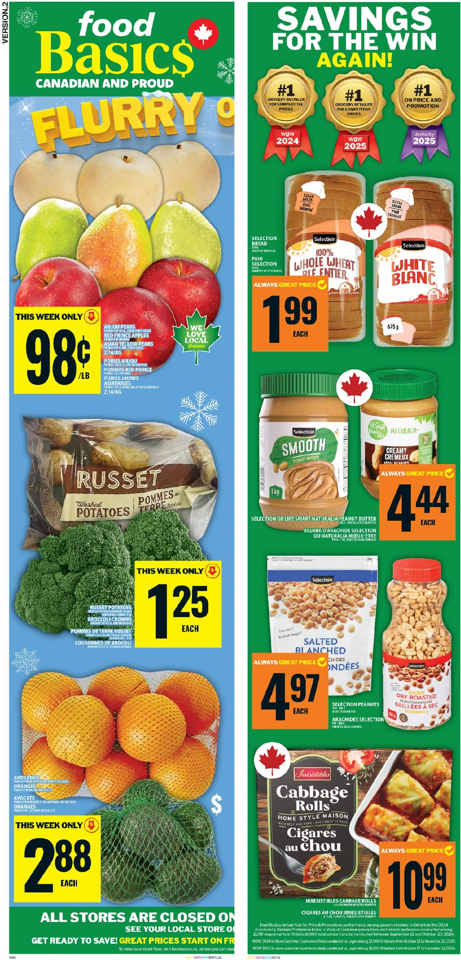 Food Basics flyer valid from 01.01.2026 | Page: 2 | Products: Beef, Butter, Bread, Apples