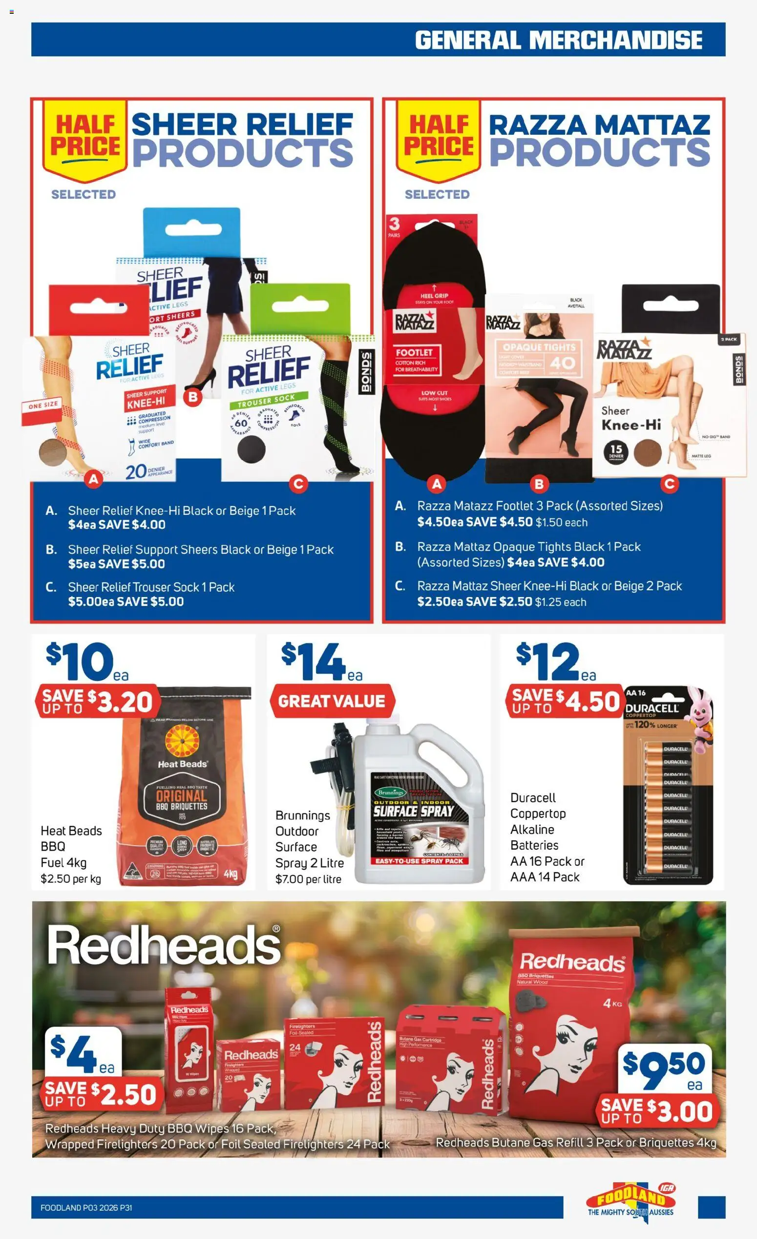 Foodland catalogue - valid from 14.01.2026 | Page: 31 | Products: Compression, Light, Wood, Tights