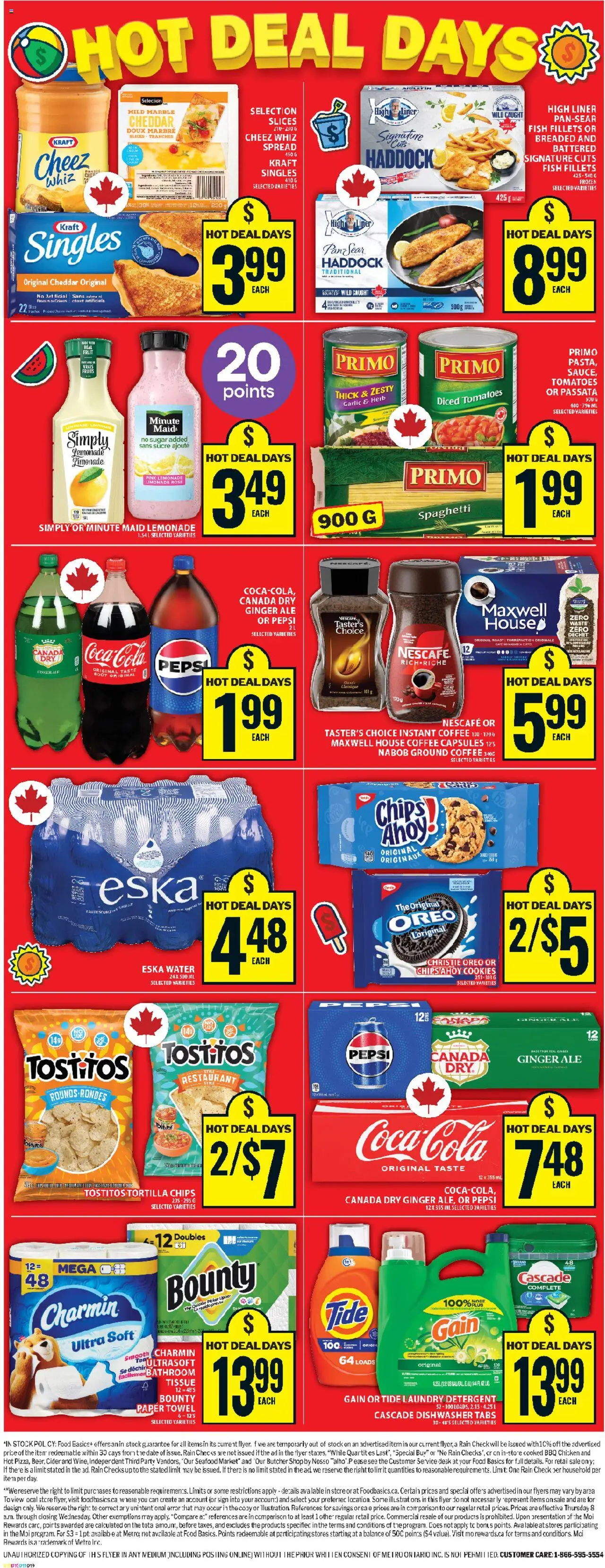 Food Basics flyer valid from 31.07.2025 | Page: 3 | Products: Cookies, Dishwasher, Detergent, Coffee