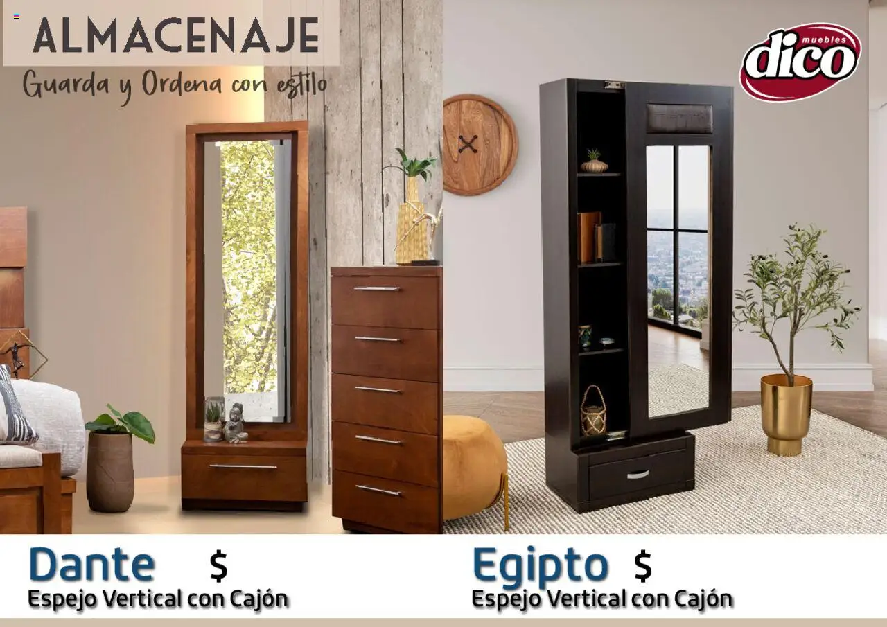 Nuevas ofertas de Muebles Dico válidas en toda la República Mexicana desde el 12.02.2025. ¡Encuentra las mejores ofertas en Muebles Dico catálogo Almacenaje! | Página: 58 | Productos: Espejo