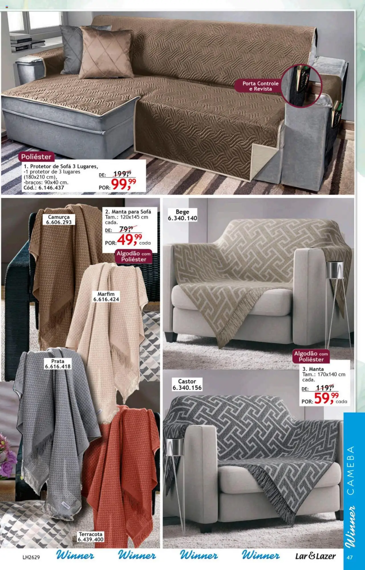 Quatro Estações Folheto - válido de 01.04.2025 | Página: 48 | Produtos: Porta, Sofá, Revista, Algodão