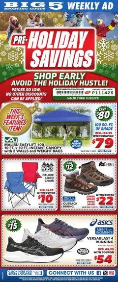 Preview of Big 5 Sporting Goods weekly ads valid from 14.11.2025