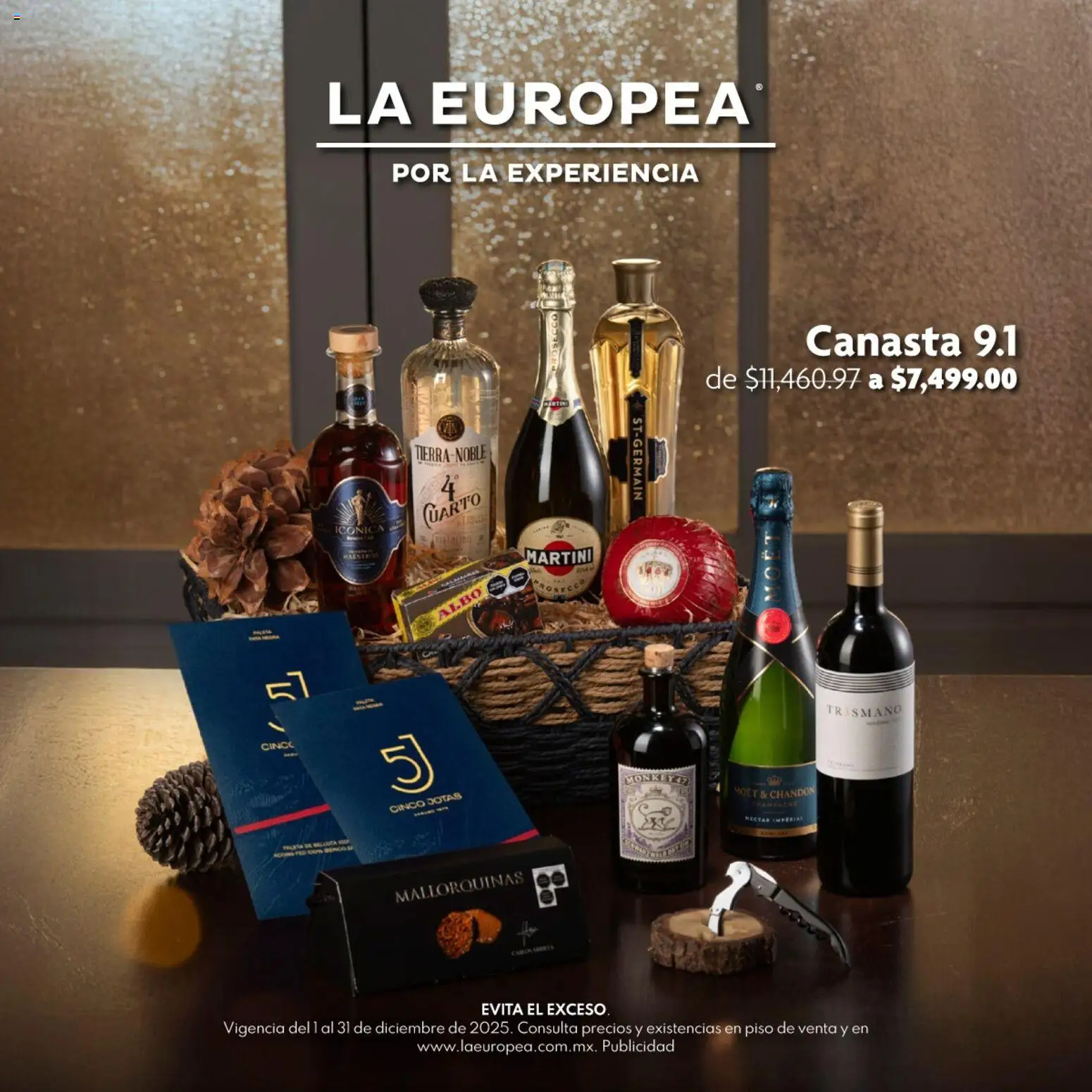 Nuevas ofertas de La Europea válidas en toda la República Mexicana desde el 01.12.2025. ¡Encuentra las mejores ofertas en La Europea catálogo Canasta 9.1! | Página: 1 | Productos: Canasta