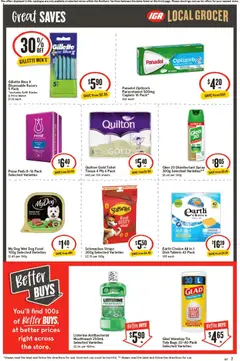 Preview of IGA Local Grocer NT - valid from 29.10.2025 | Page: 7 | Products: Toilet, Beef, Tie, Razors