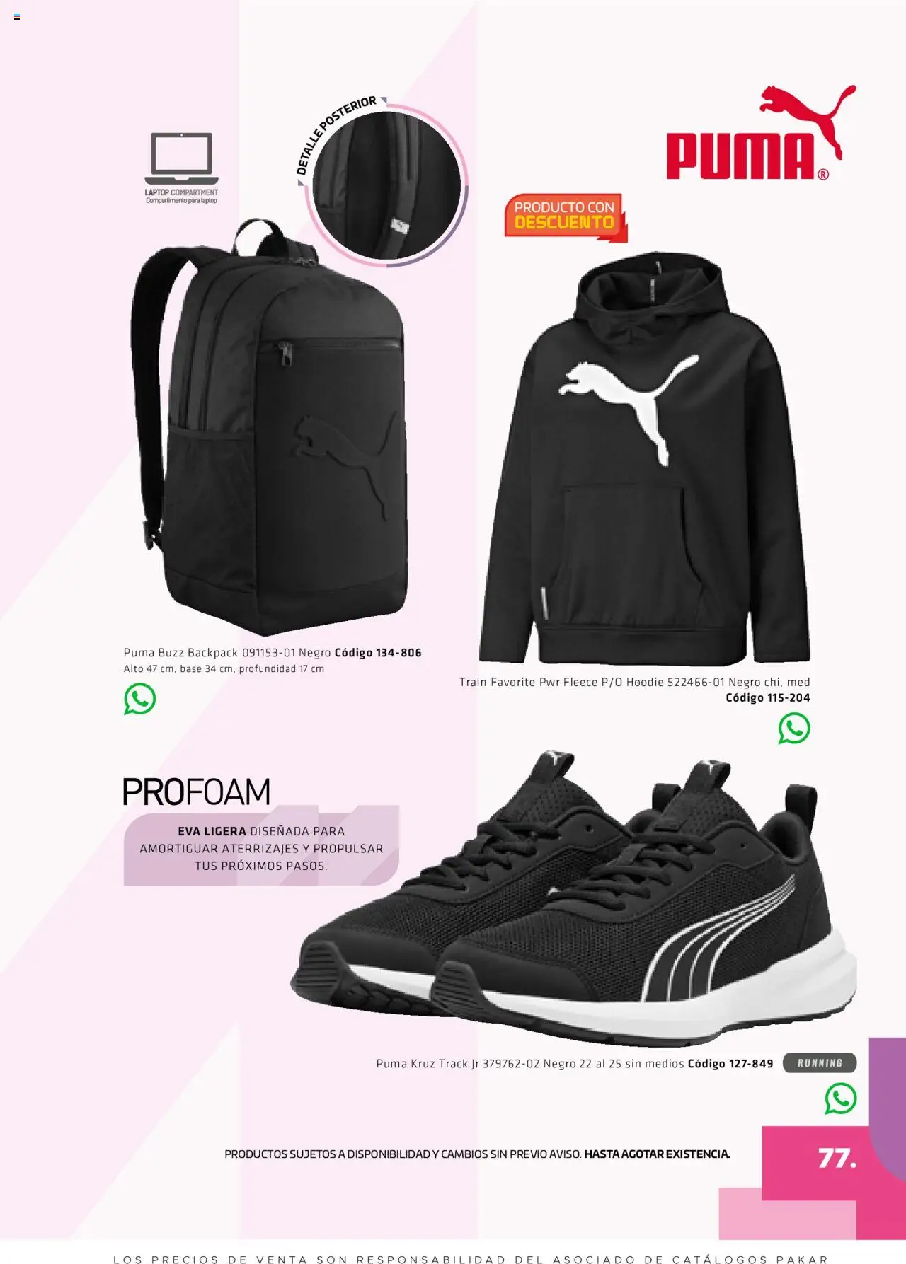 Nuevas ofertas de SC Pakar válidas en toda la República Mexicana desde el 29.08.2025. ¡Encuentra las mejores ofertas en SC Pakar - Catálogo Otoño Women! | Página: 77