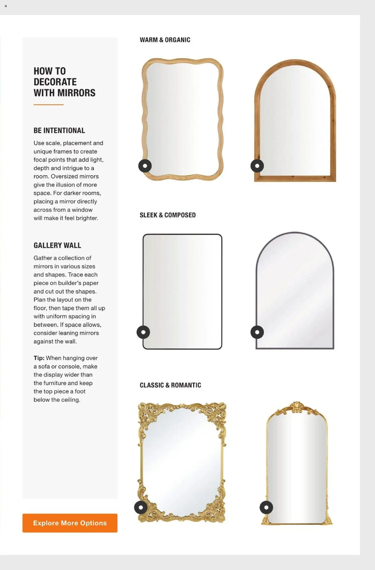 Home Depot Catalog - valid from 05.01.2026 | Page: 7 | Products: Sofa, Mirror