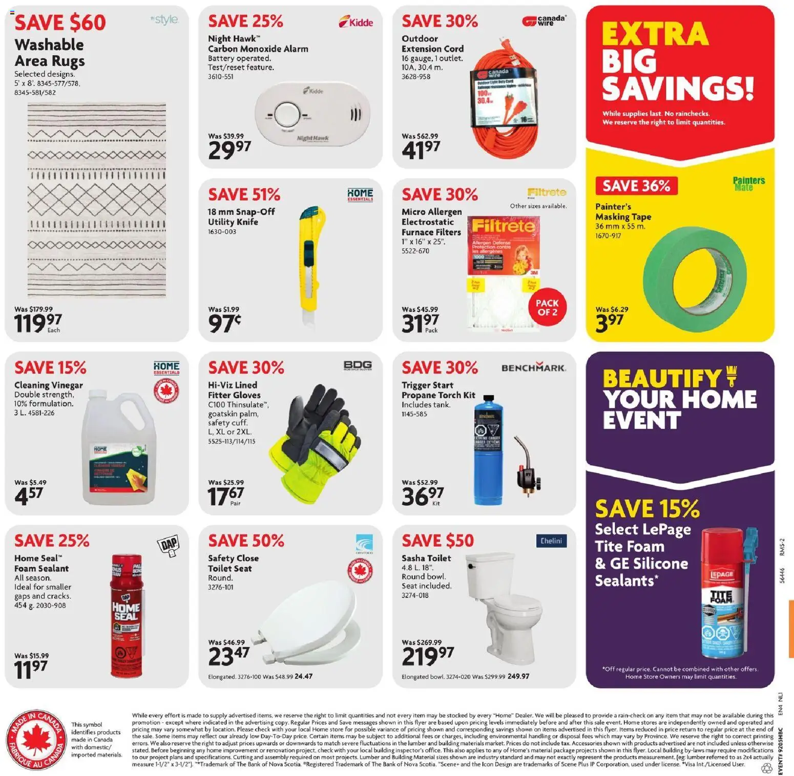 Home Hardware flyer valid from 29.01.2026 | Page: 2 | Products: Gloves, Battery