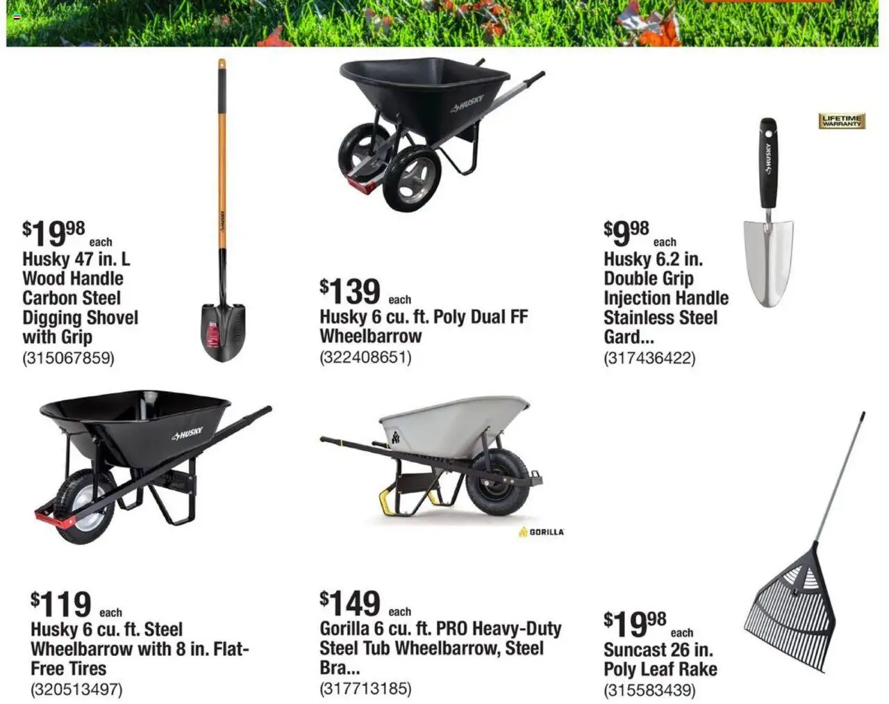 Home Depot Weekly Ad - valid from 09.10.2025 | Page: 18 | Products: Rake, Shovel, Bra