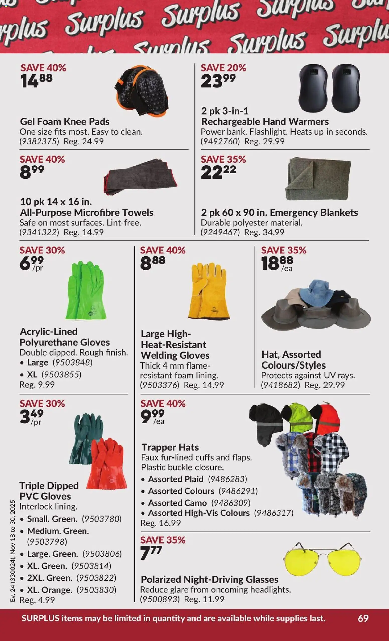 Princess Auto flyer valid from 18.11.2025 | Page: 82 | Products: Gloves, Glasses