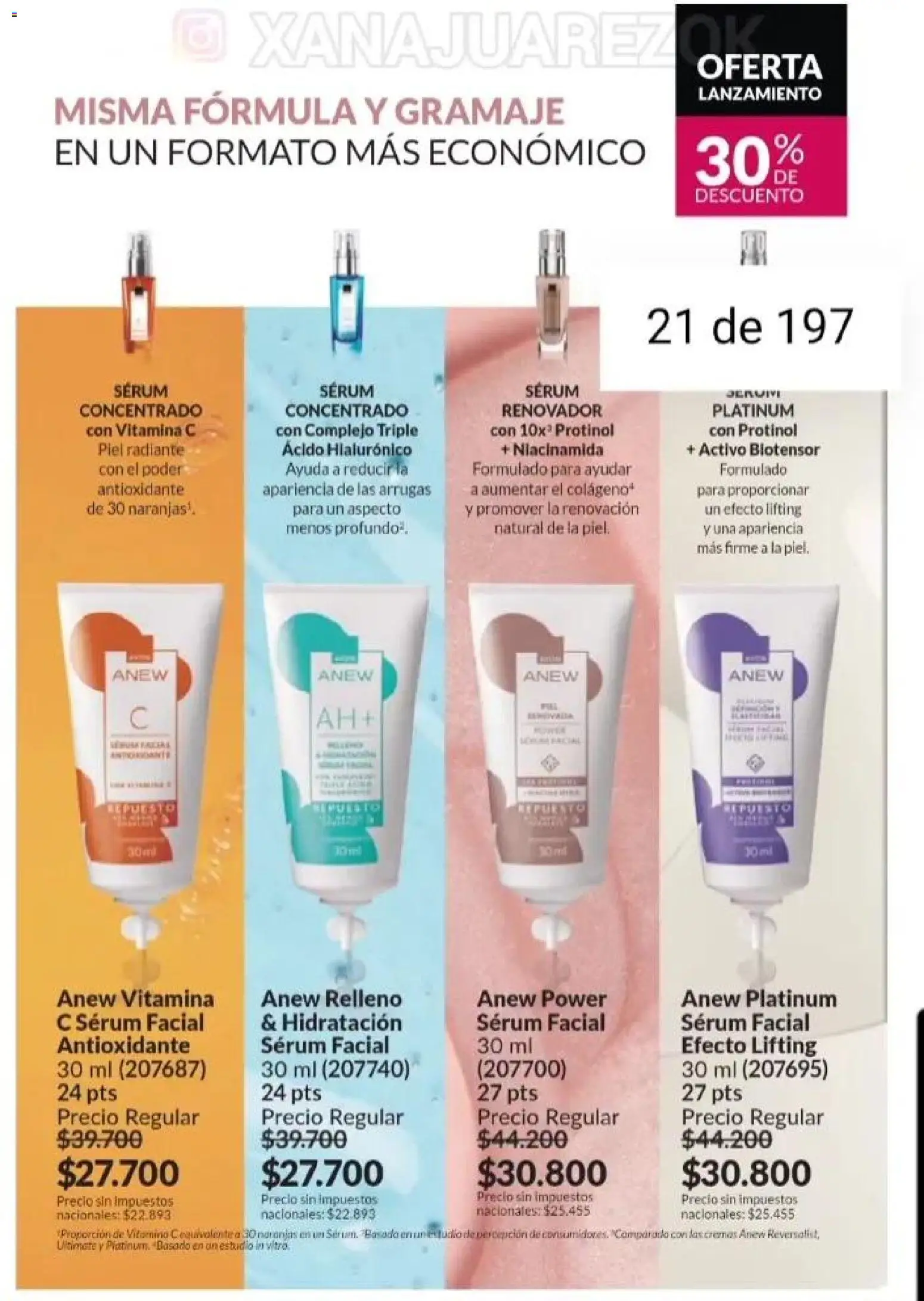 Catálogo AVON Campaña 15/2025 │ válido desde el 23.10.2025 | Página: 17 | Productos: Serum, Naranjas, Radiante