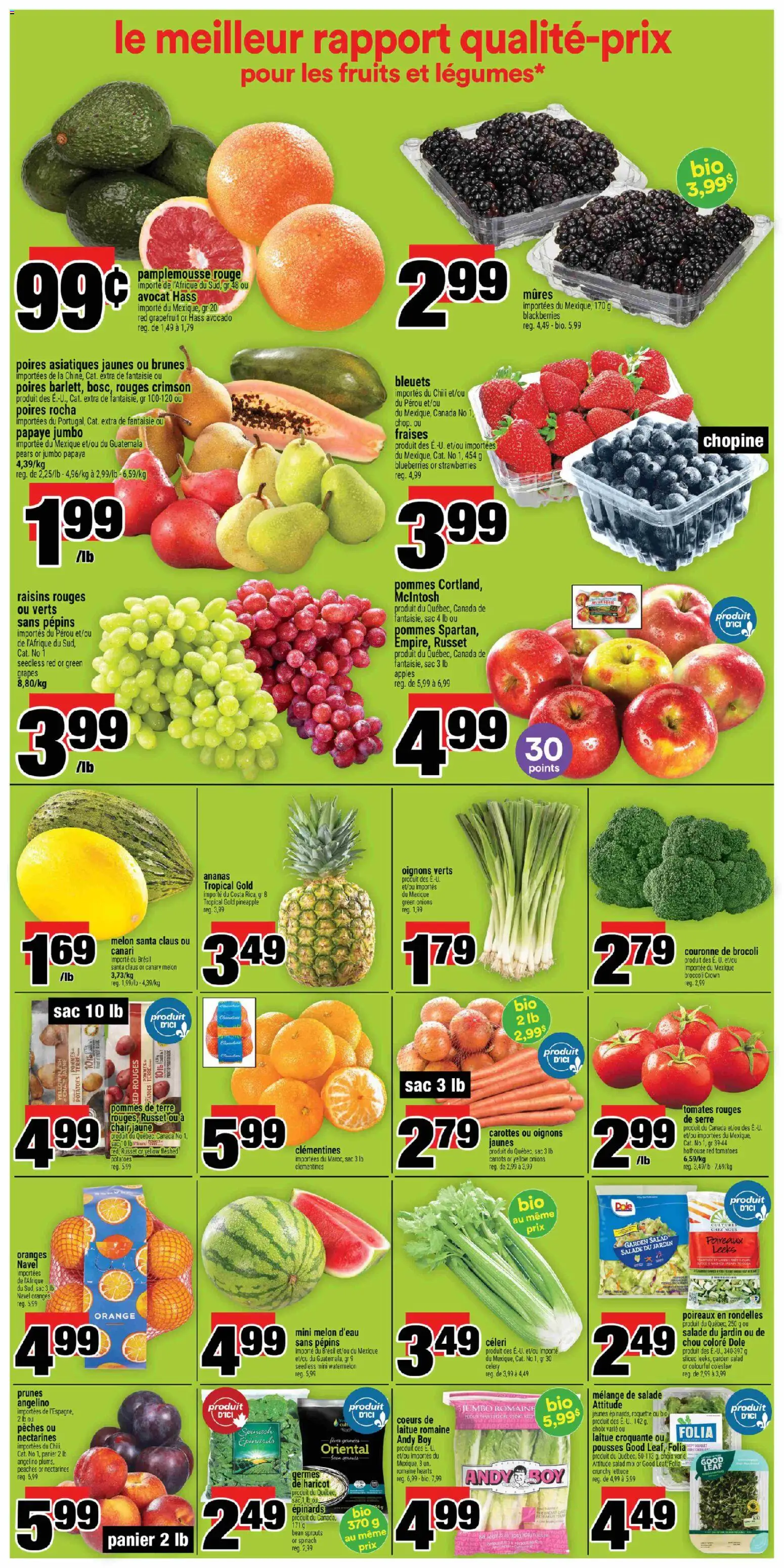 Super C flyer valid from 15.01.2026 | Page: 4 | Products: Salad, Potatoes, Apples, Tomatoes