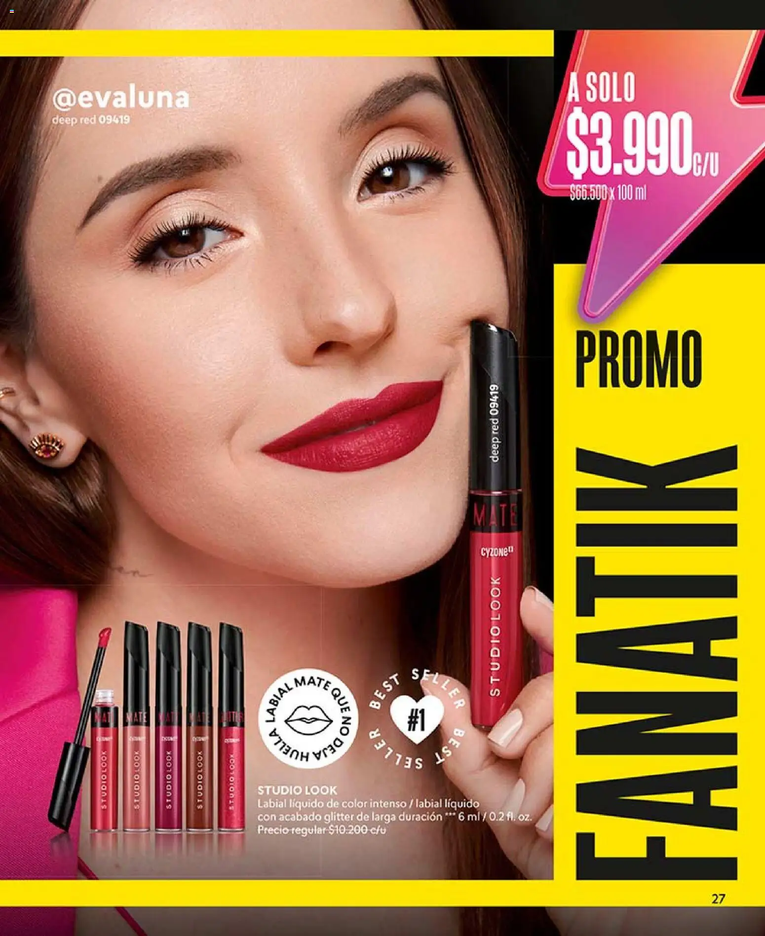 Catálogo CyZone Campaña 8 │ válido desde el 29.04.2026 | Página: 27 | Productos: Glitter, Labial