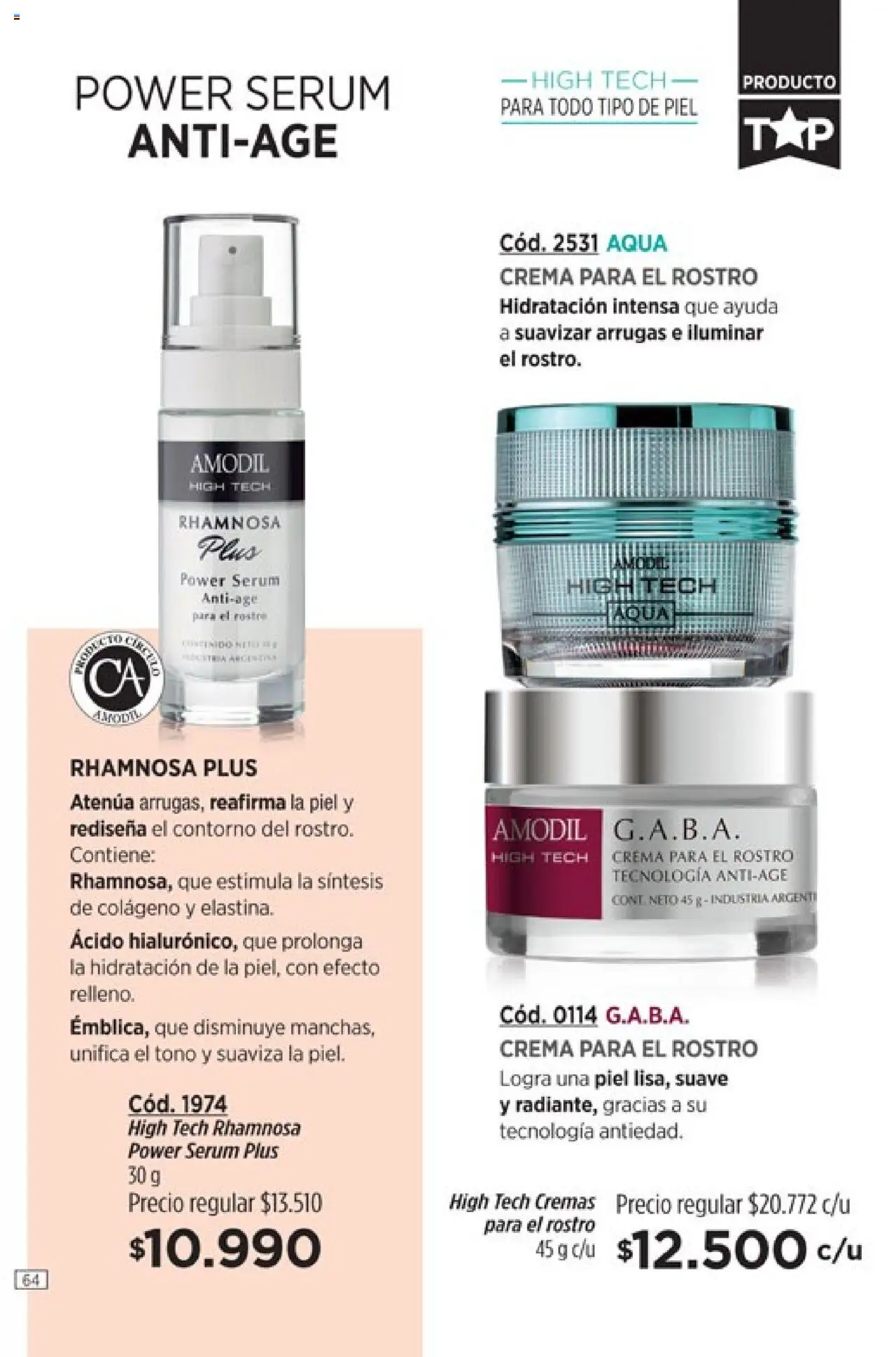 Catálogo Amodil Campaña 11 │ válido desde el 13.06.2025 | Página: 64 | Productos: Serum, Contorno, Crema